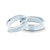 Esküvői jegygyűrűk: fehérarany, konkáv, 5 mm