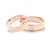 Esküvői jegygyűrűk: rózsaarany, konkáv, 5 mm
