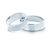 Esküvői jegygyűrűk: fehérarany, konkáv, 6 mm