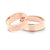 Esküvői jegygyűrűk: rózsaarany, konkáv, 6 mm