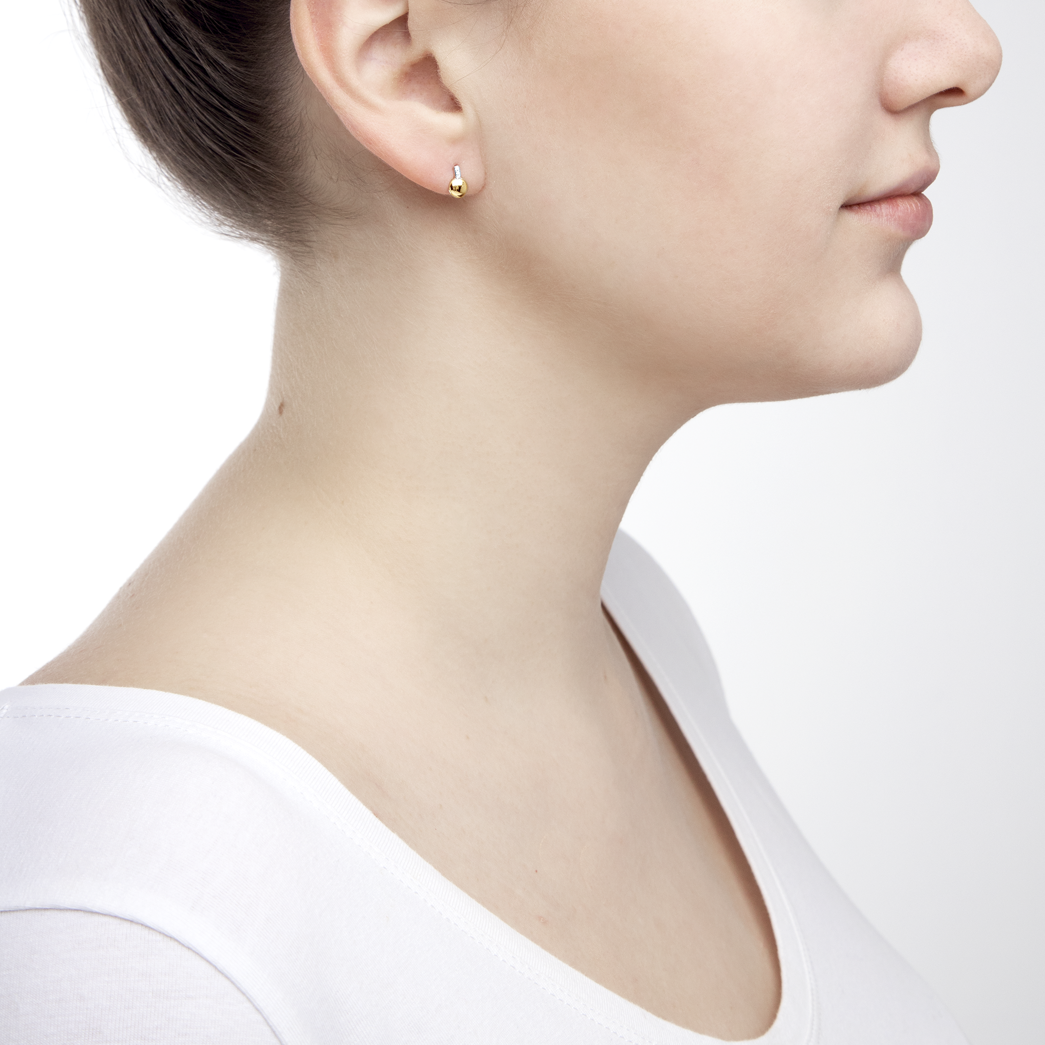 Kolczyki Savicki: złote, diamenty