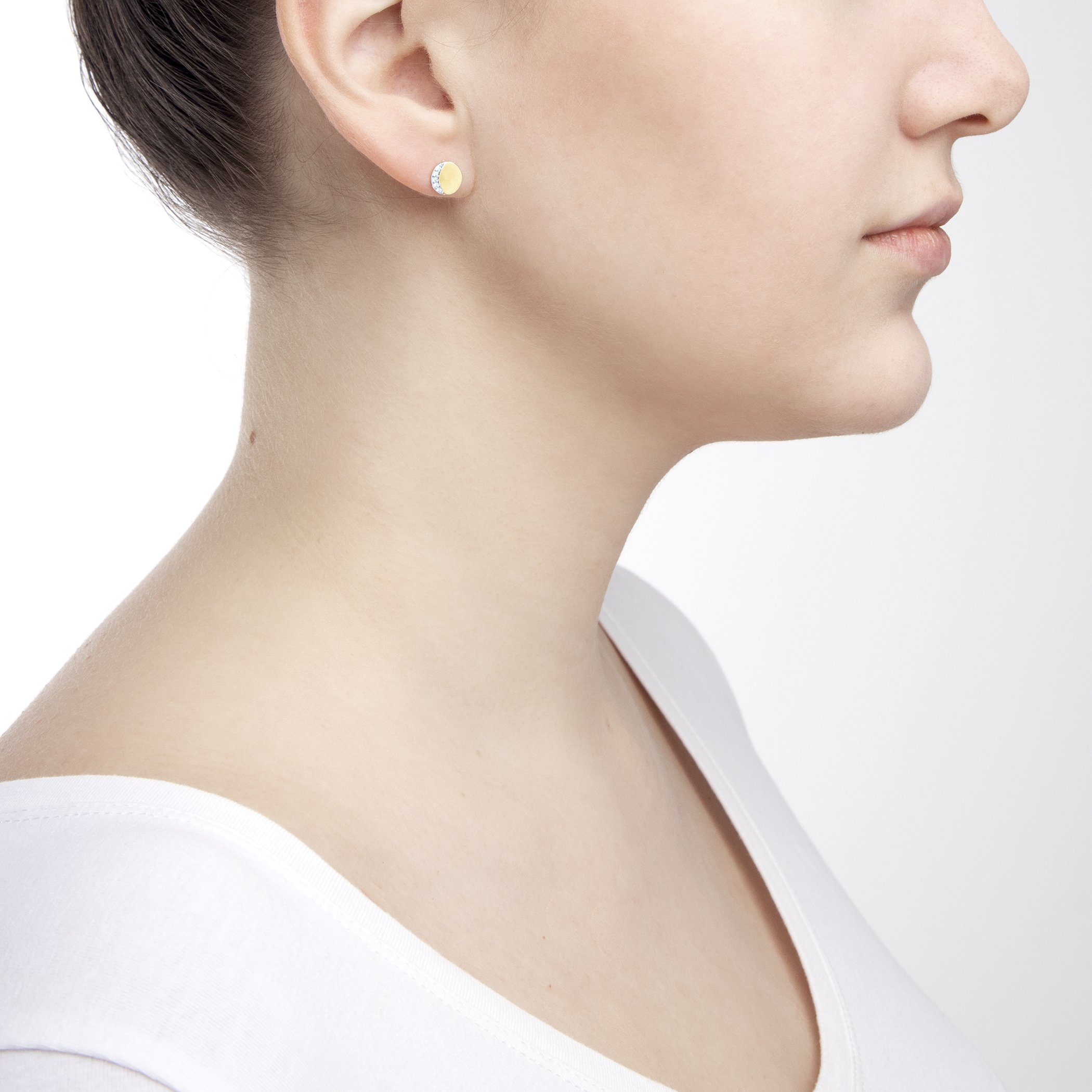 Kolczyki Savicki: złote, diamenty - 5