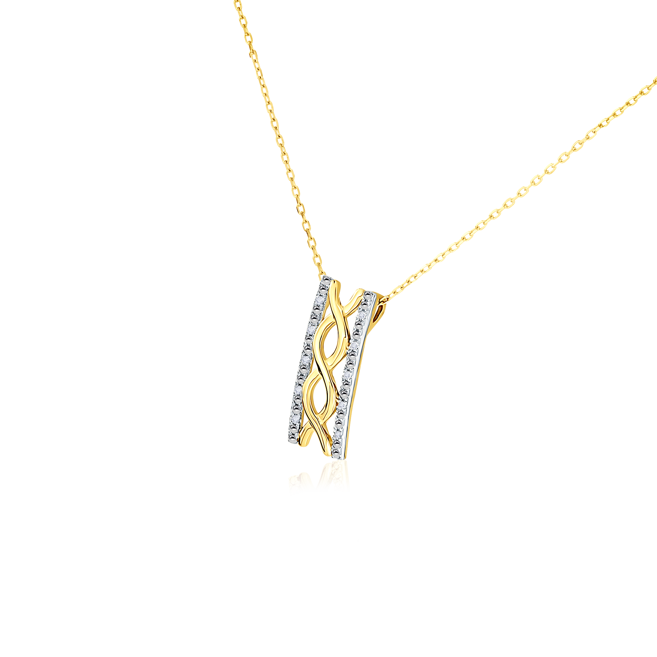 Halskette Savicki: Gold, Diamanten