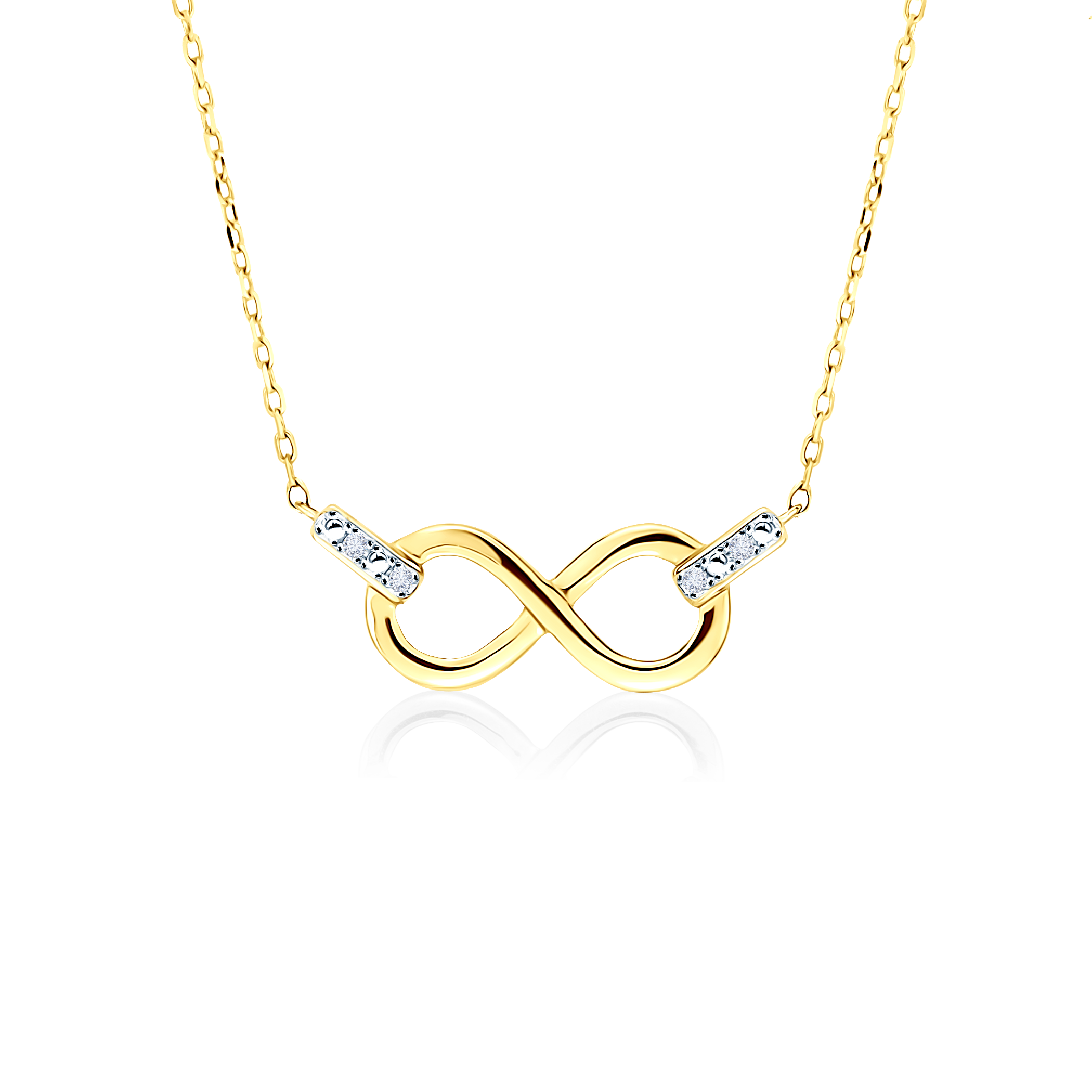 Naszyjnik Savicki: złoty, diamenty