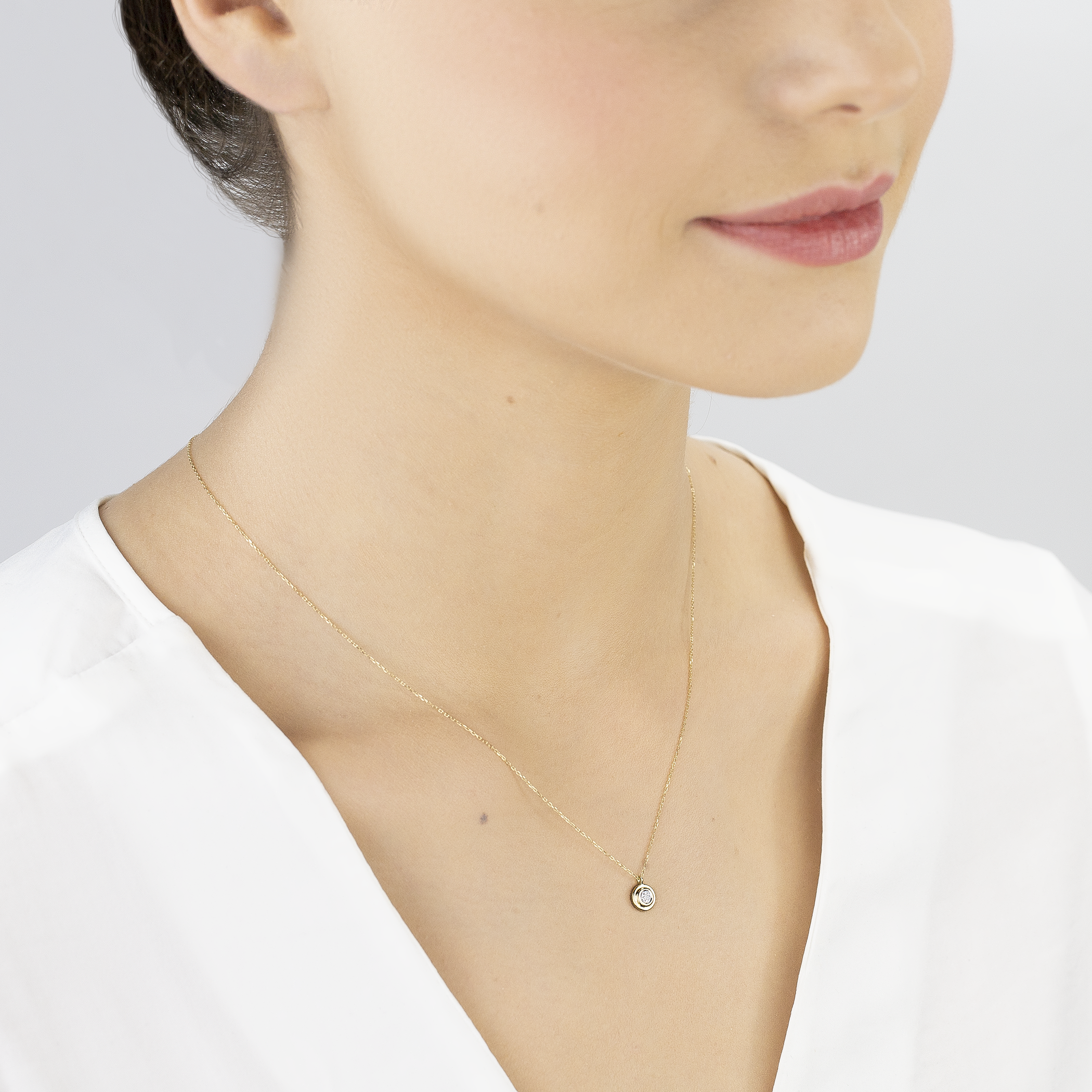 Halskette Savicki: Gold, Diamanten