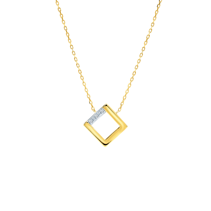 Naszyjnik Savicki: złoty, diamenty