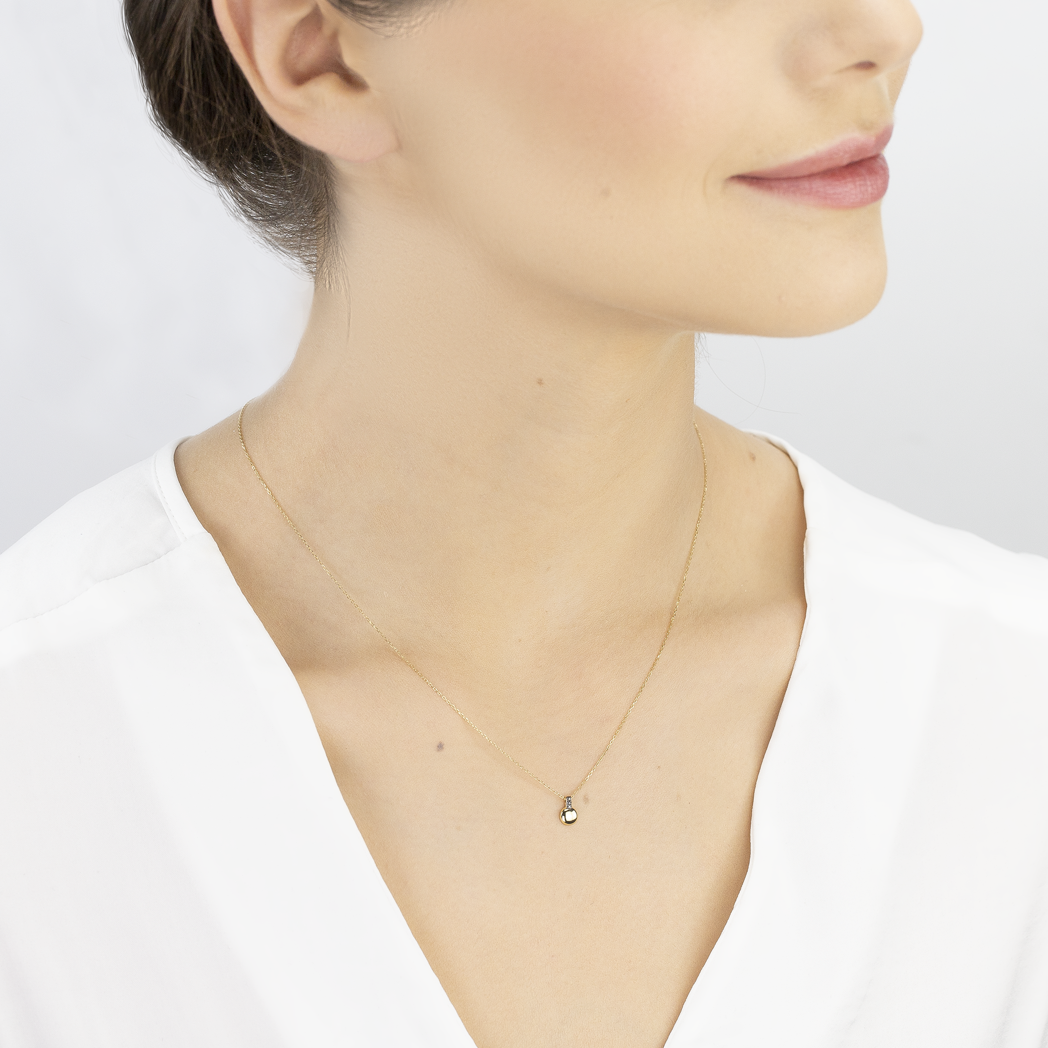 Naszyjnik Savicki: złoty, czarne diamenty