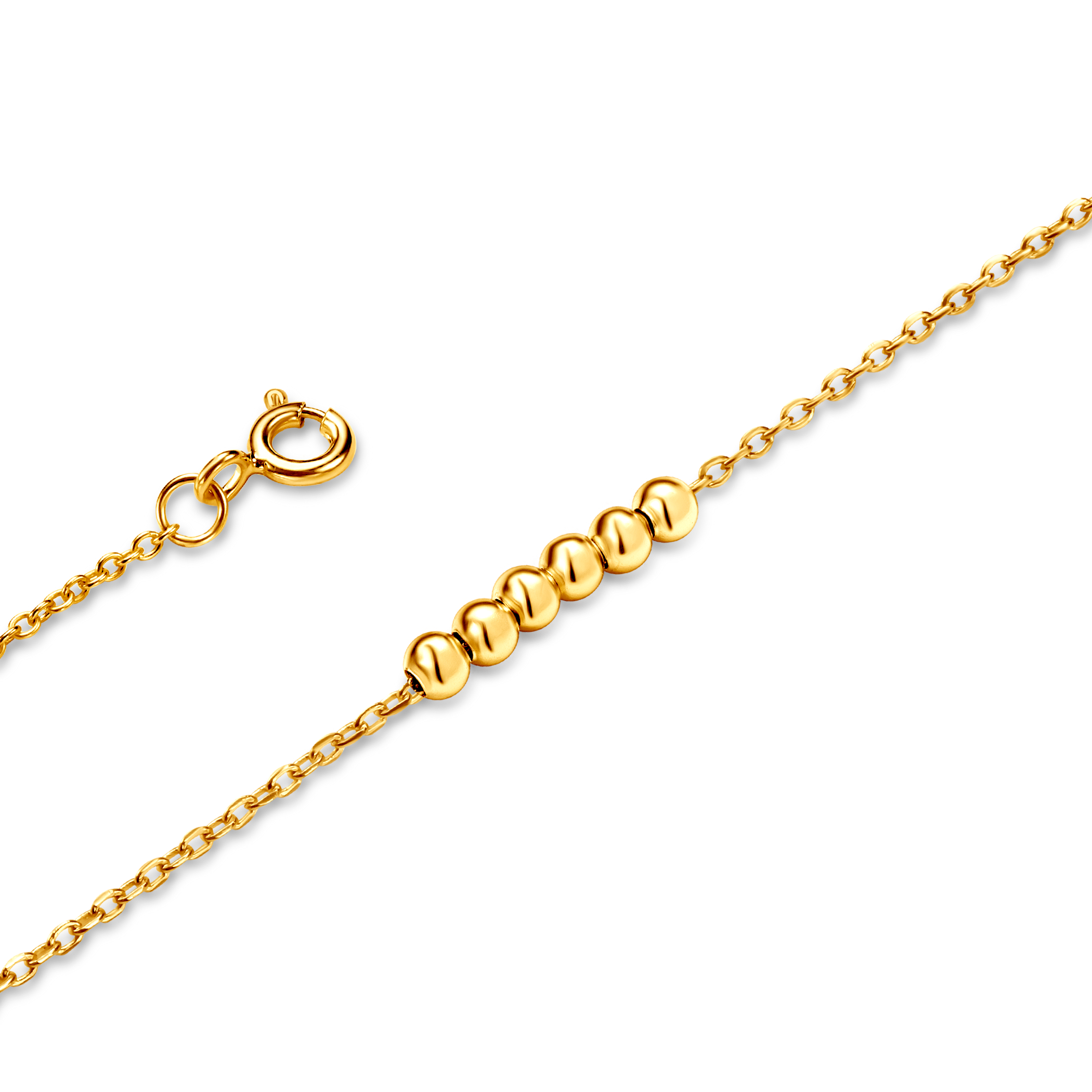 Naszyjnik kulki Savicki: srebrny pozłacany