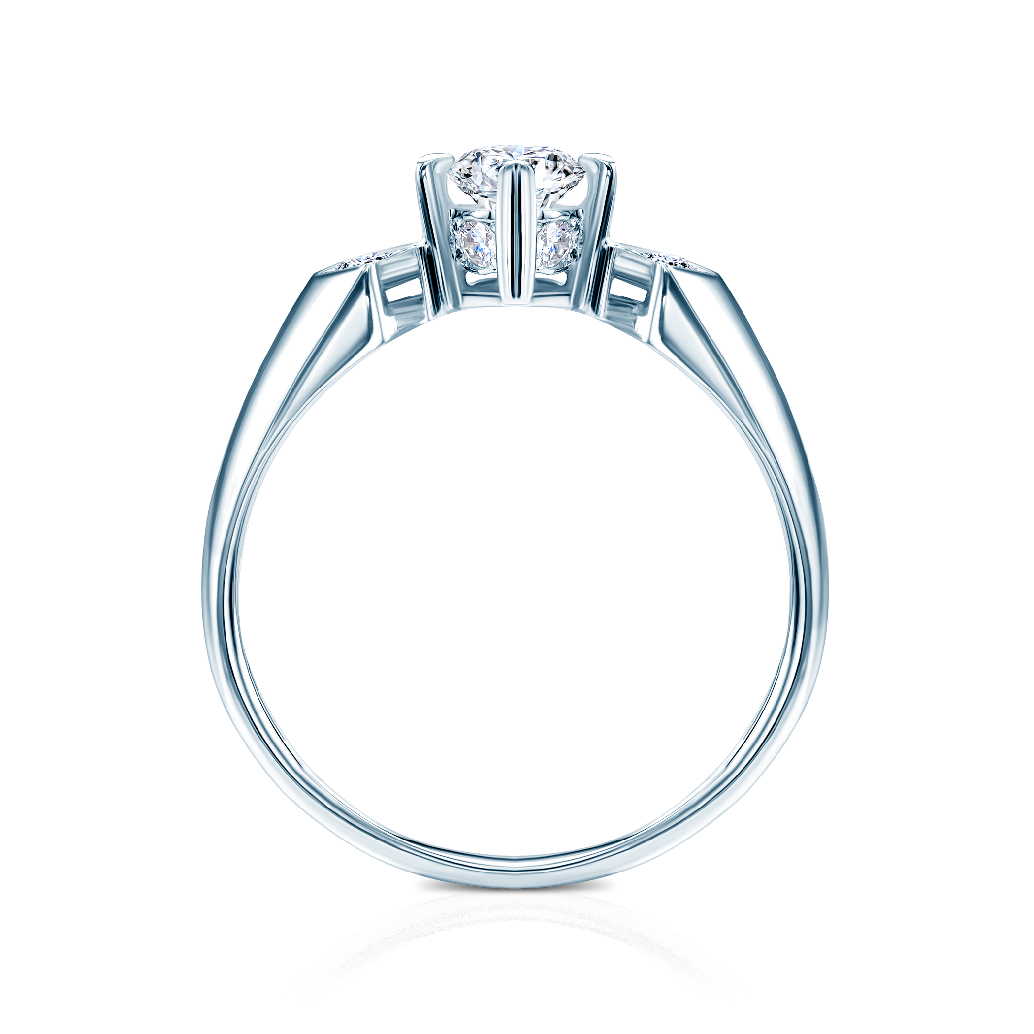 Verlobungsring SAVICKI: Weißgold, Diamanten