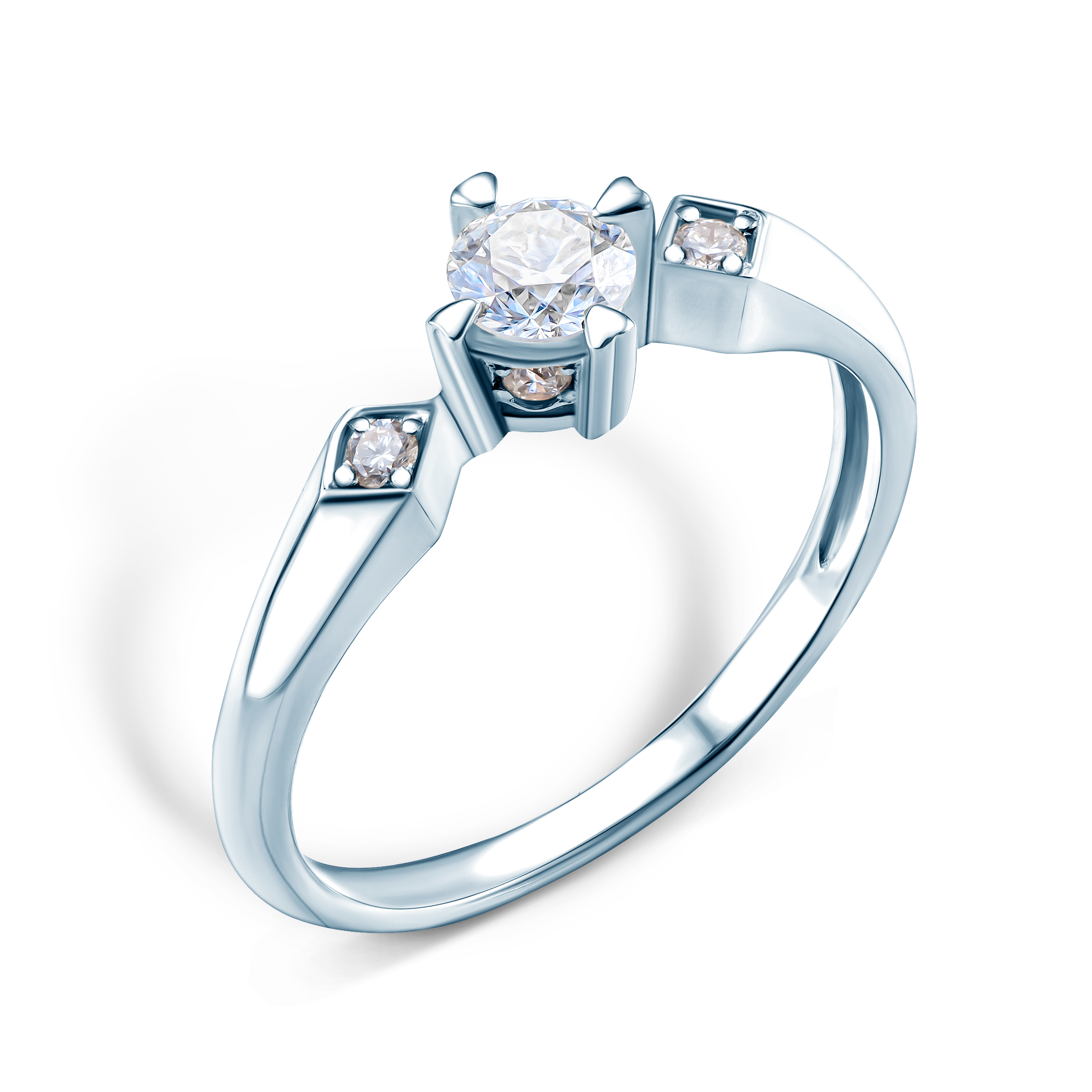 Verlobungsring SAVICKI: Weißgold, Diamanten