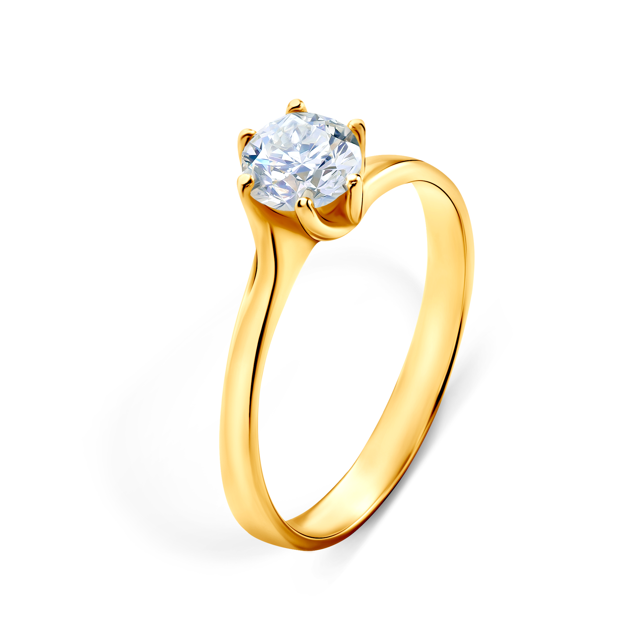 Pierścionek zaręczynowy SAVICKI: złoty, diament