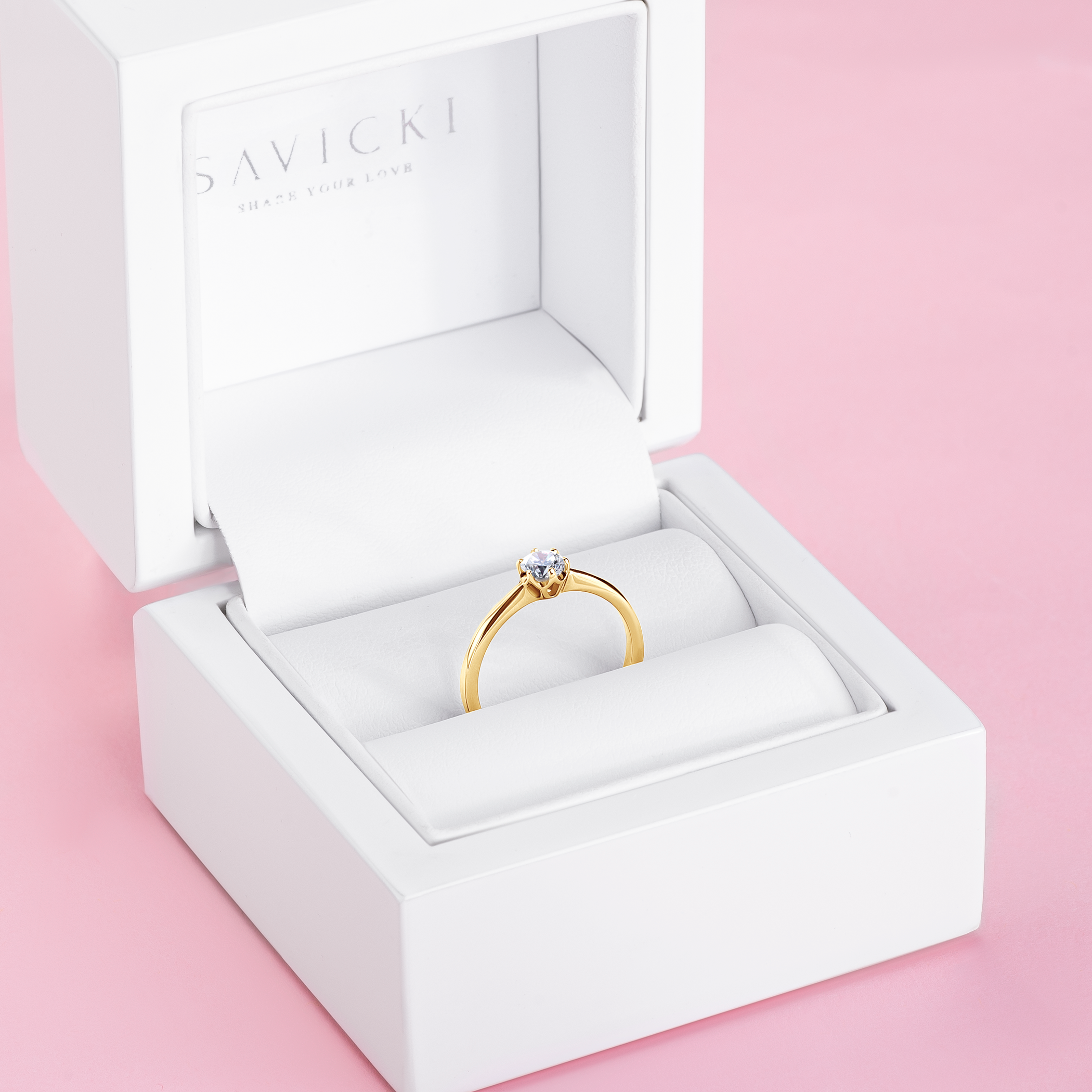 Verlobungsring Triumph of Love: Gold, Diamant