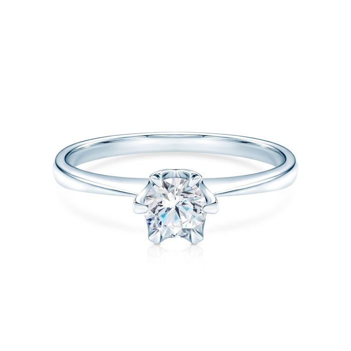 Zásnubní prsten Triumph of Love: bílé zlato, diamant