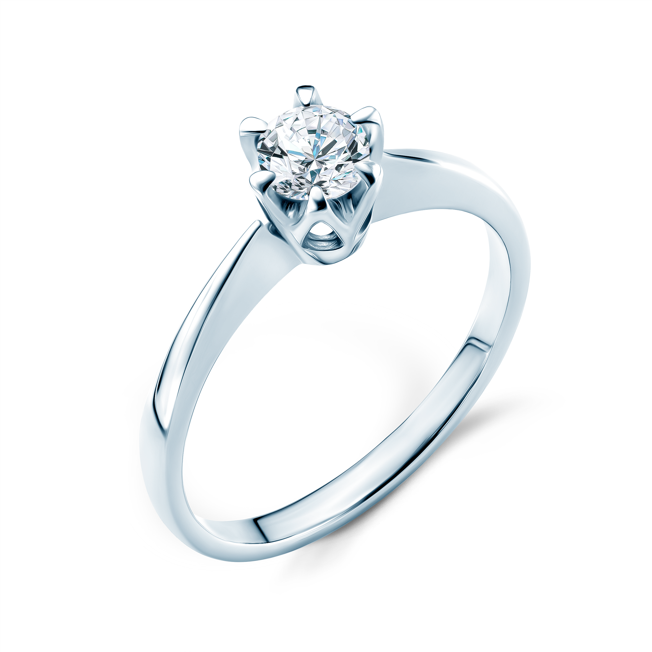 Pierścionek zaręczynowy Triumph of Love: białe złoto, diament