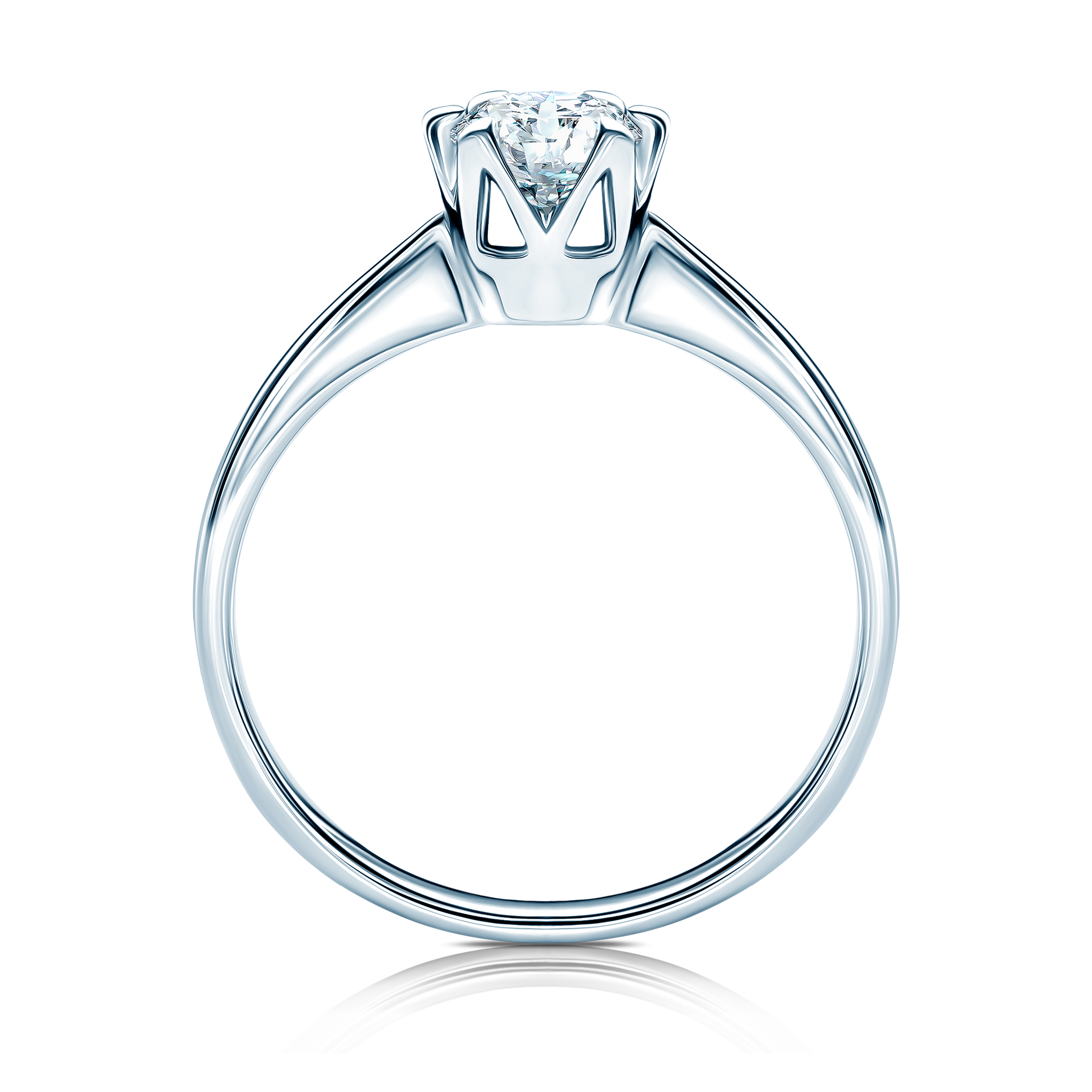 Pierścionek zaręczynowy Triumph of Love: białe złoto, diament