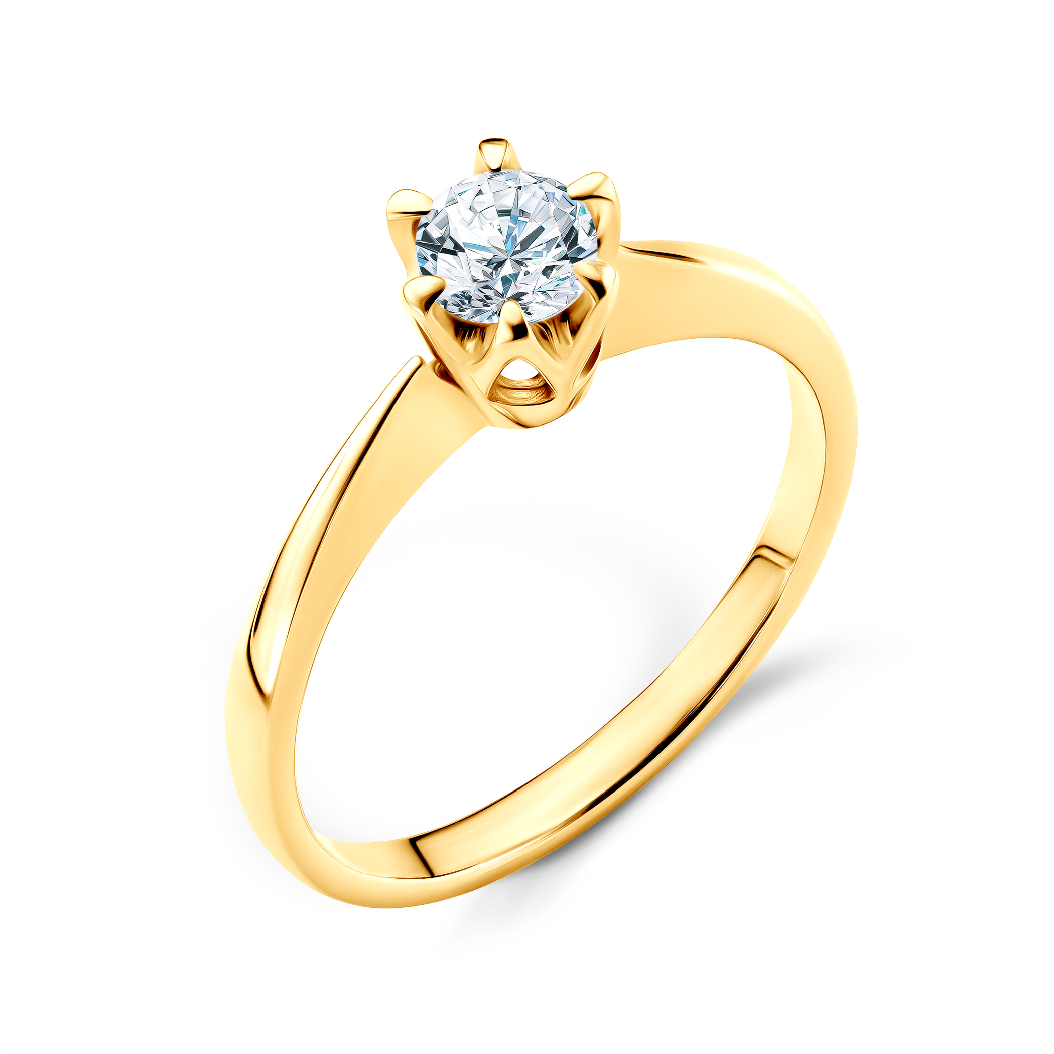 Pierścionek zaręczynowy Triumph of Love: złoty, diament