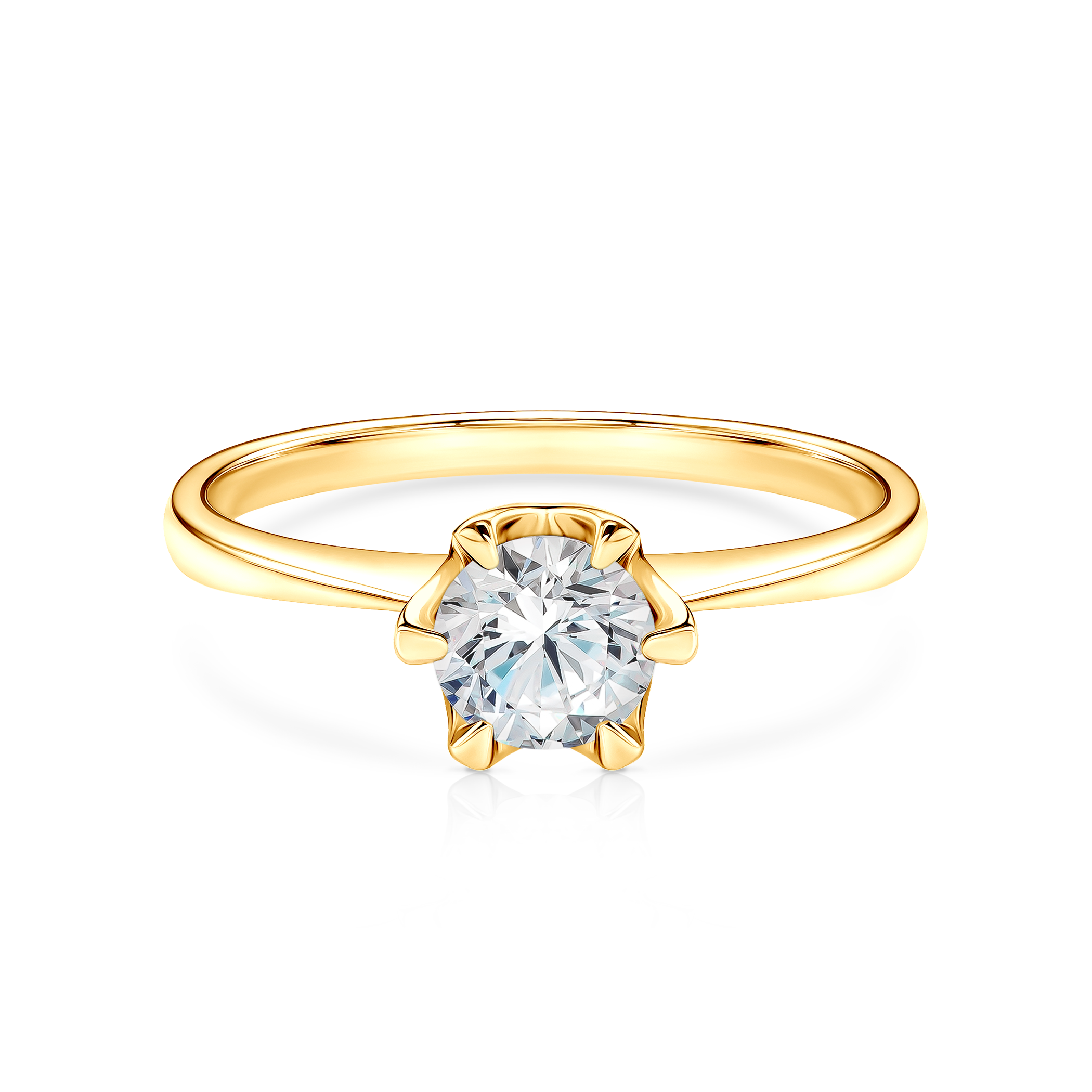 Pierścionek zaręczynowy Triumph of Love: złoty, diament