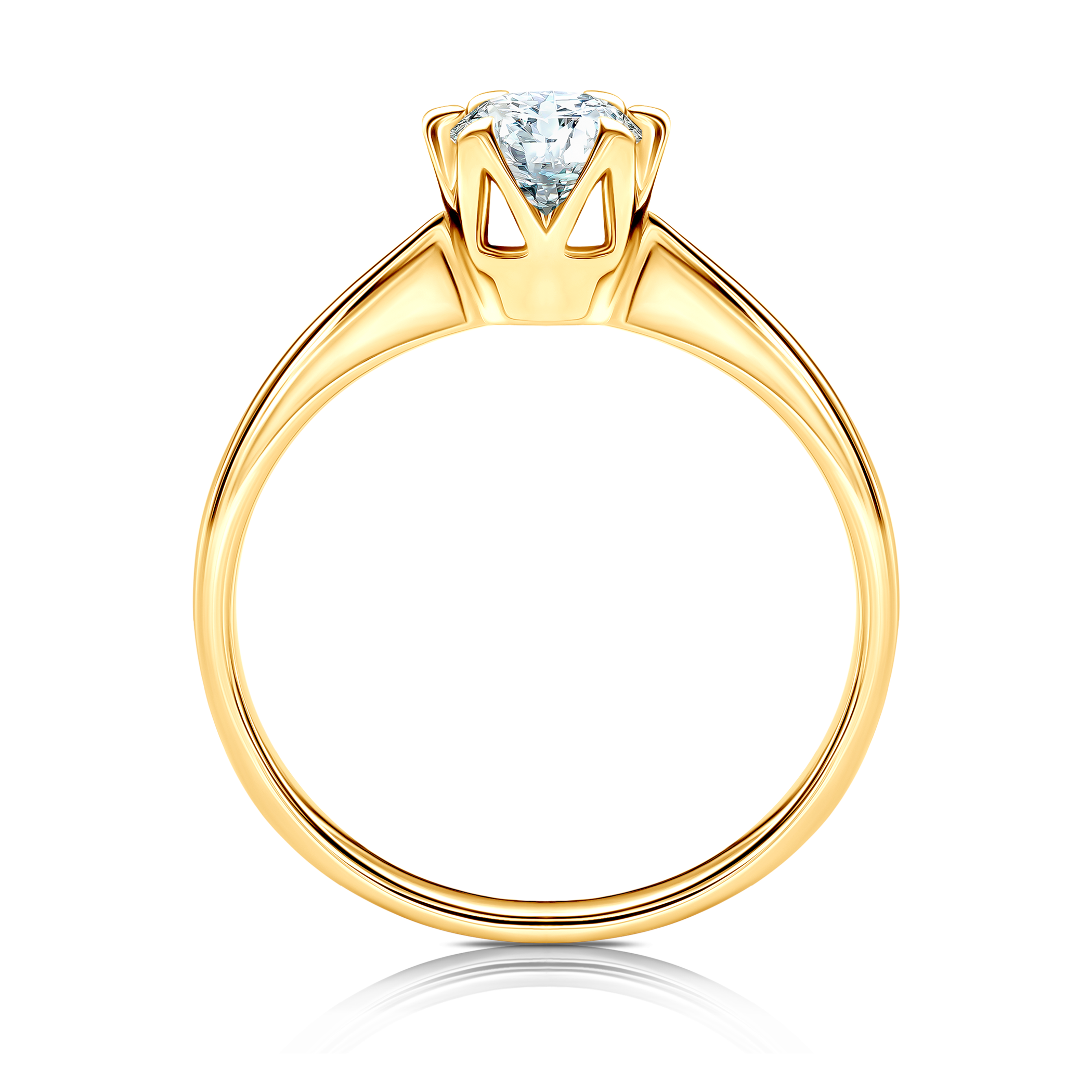 Pierścionek zaręczynowy Triumph of Love: złoty, diament