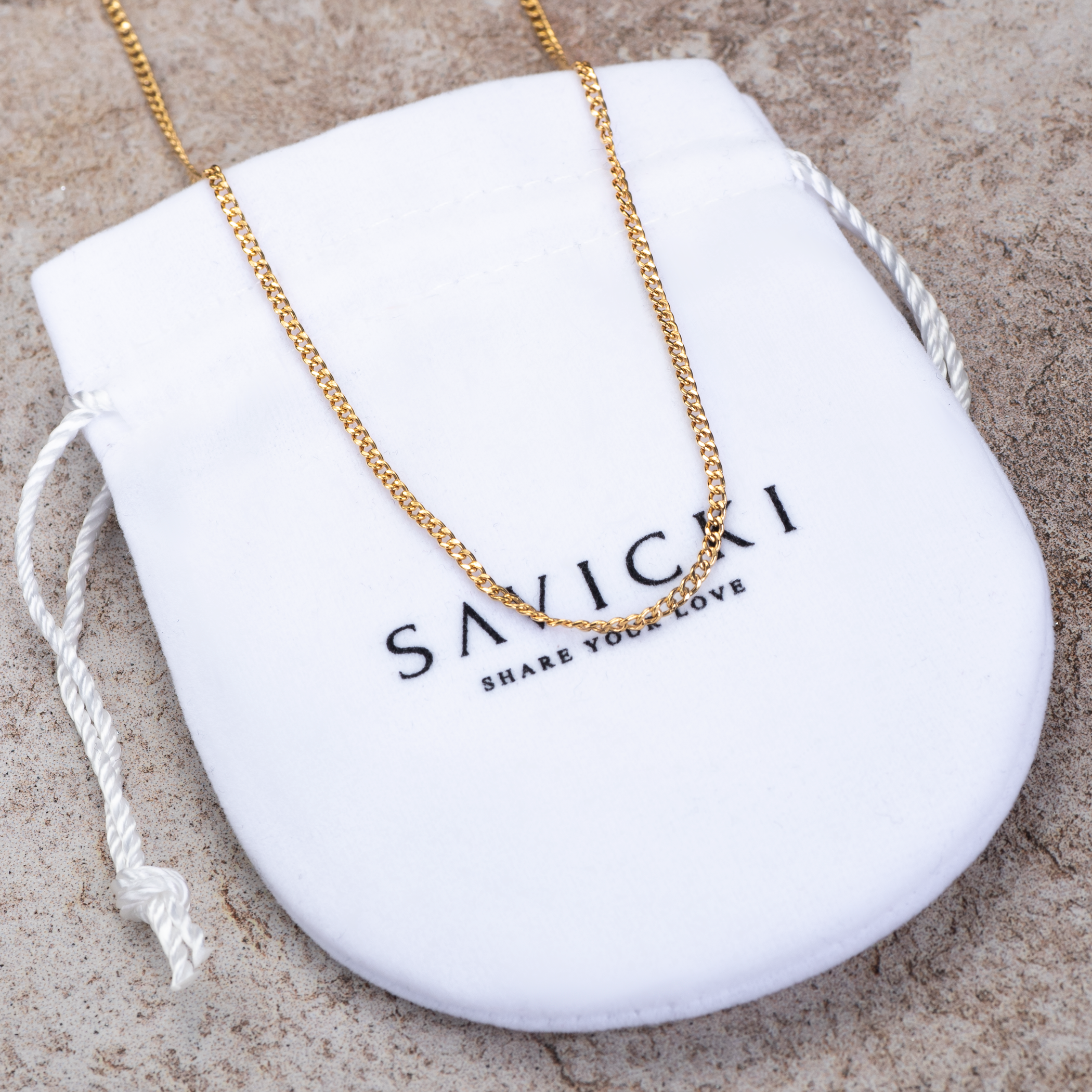 Złoty łańcuszek Savicki: żółte złoto - 4