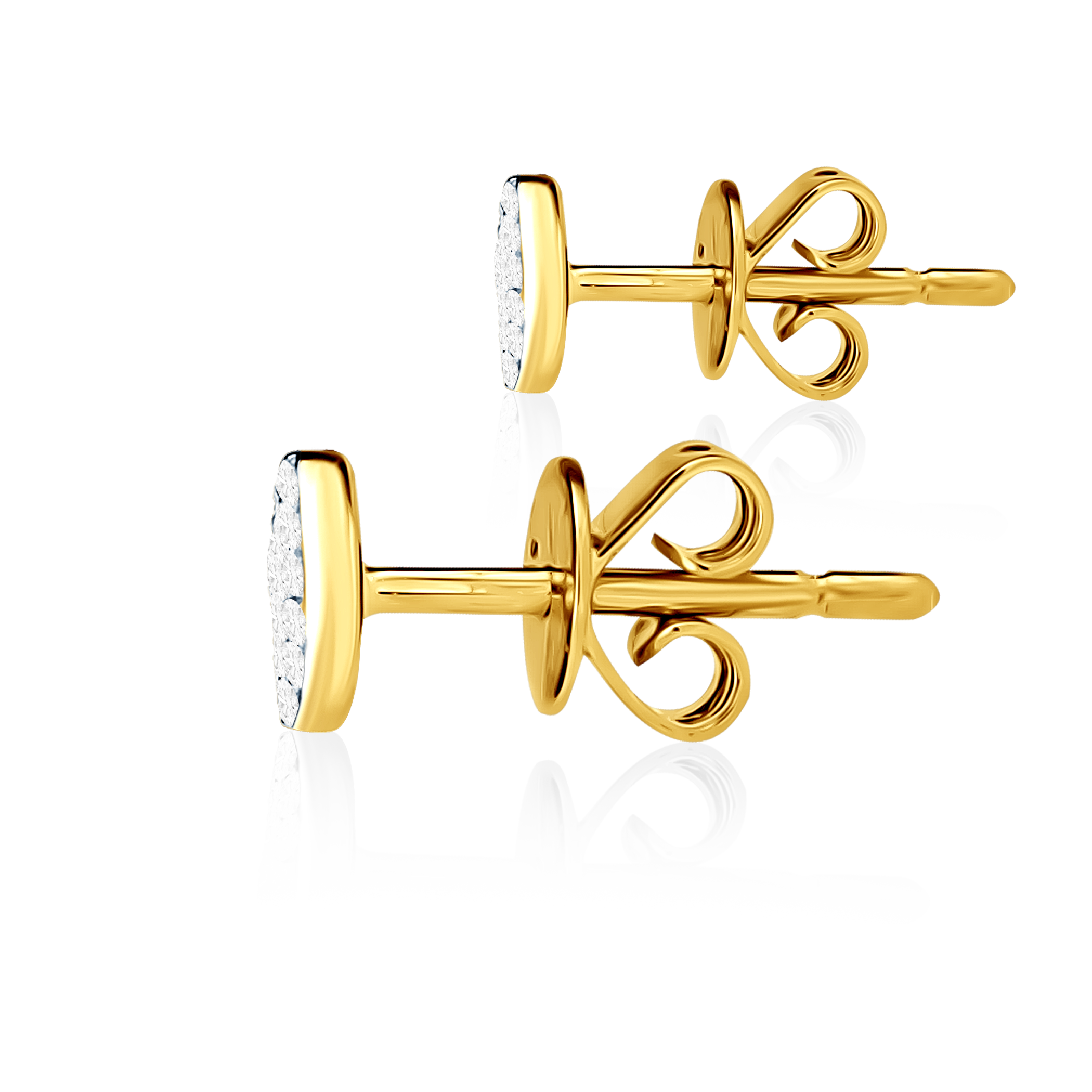 Kolczyki Savicki: złote, diamenty