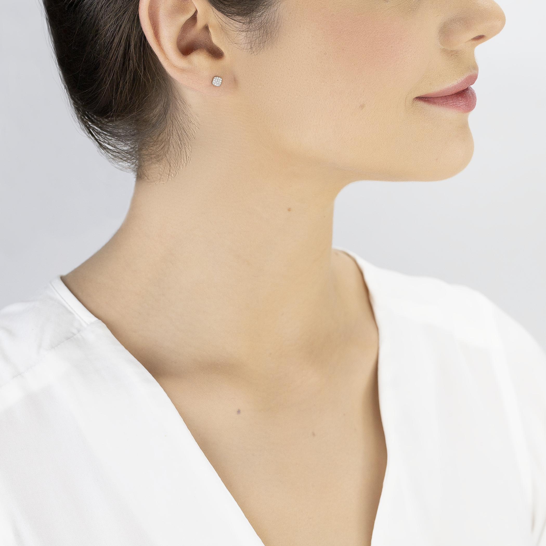 Kolczyki Savicki: złote, diamenty