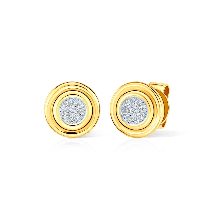 Kolczyki Savicki: złote, diamenty