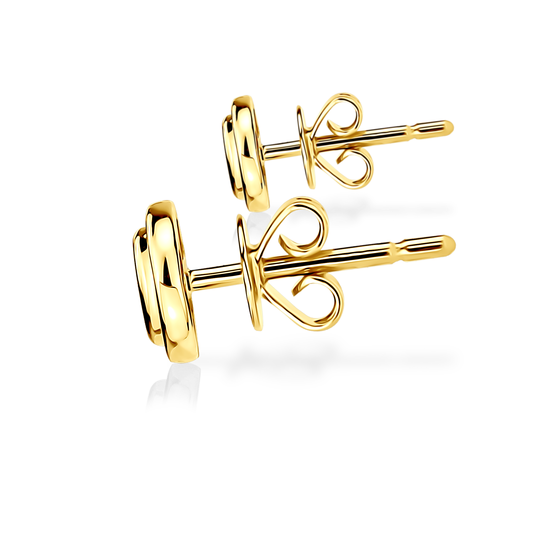 Kolczyki Savicki: złote, diamenty