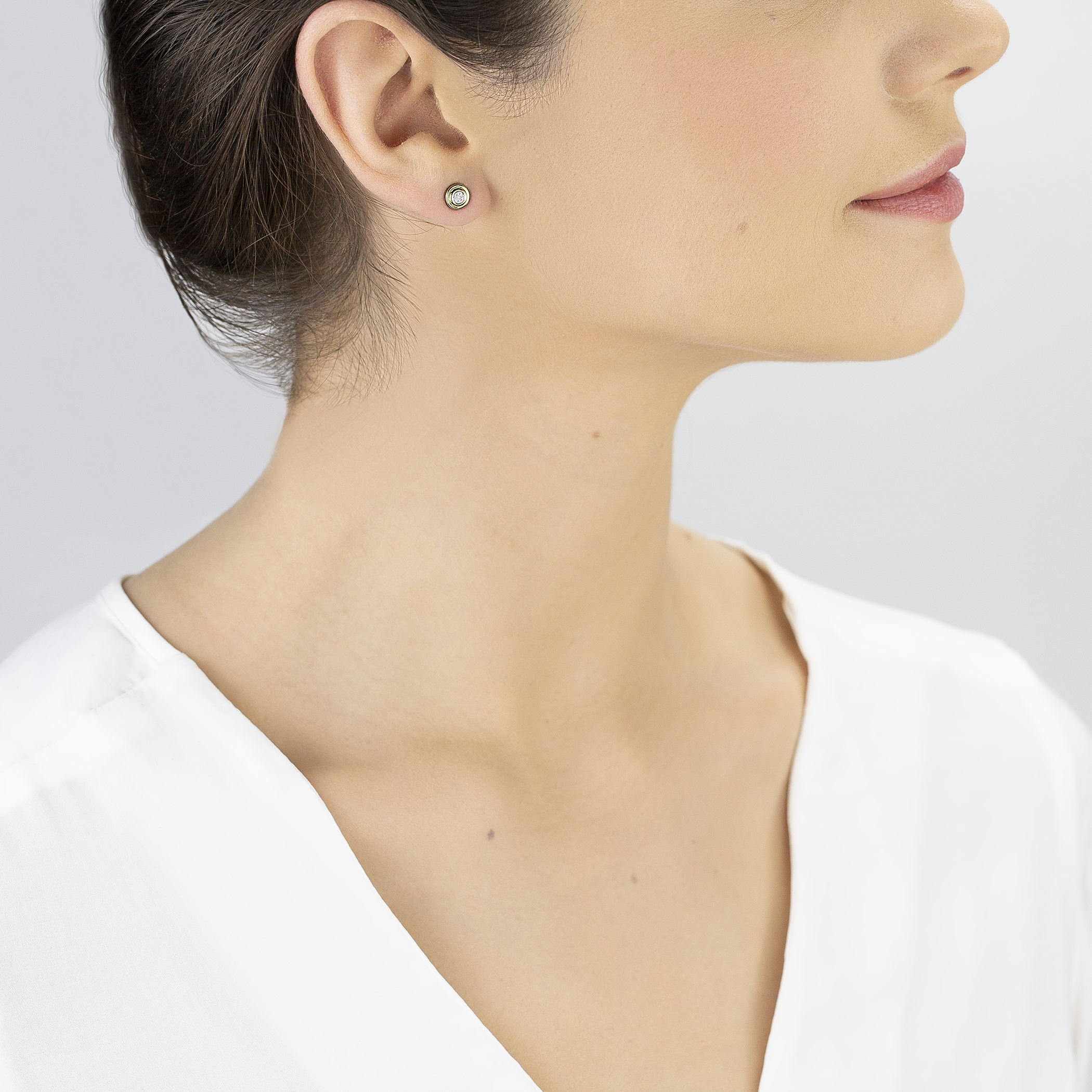 Kolczyki Savicki: złote, diamenty