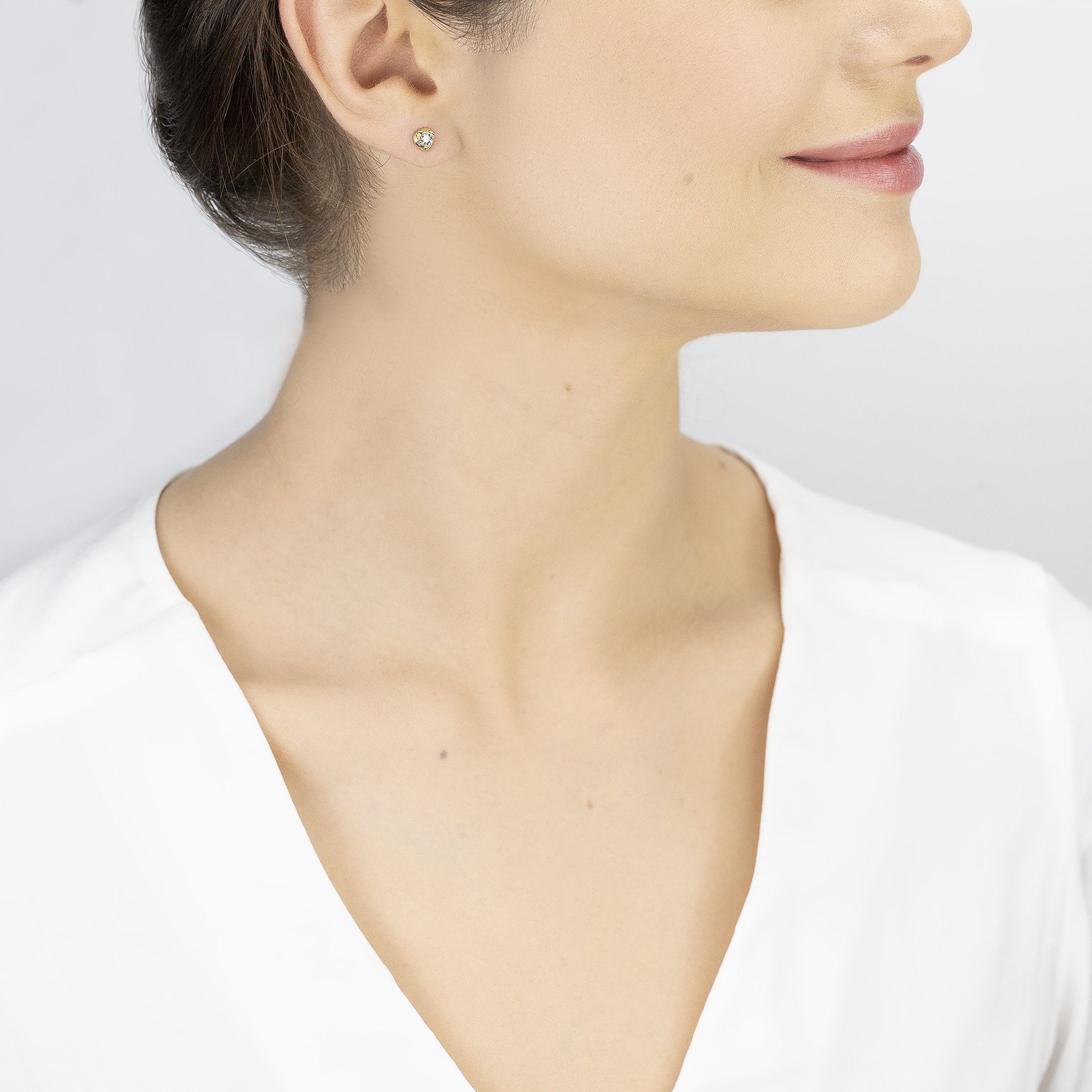 Kolczyki Savicki: złote, diamenty