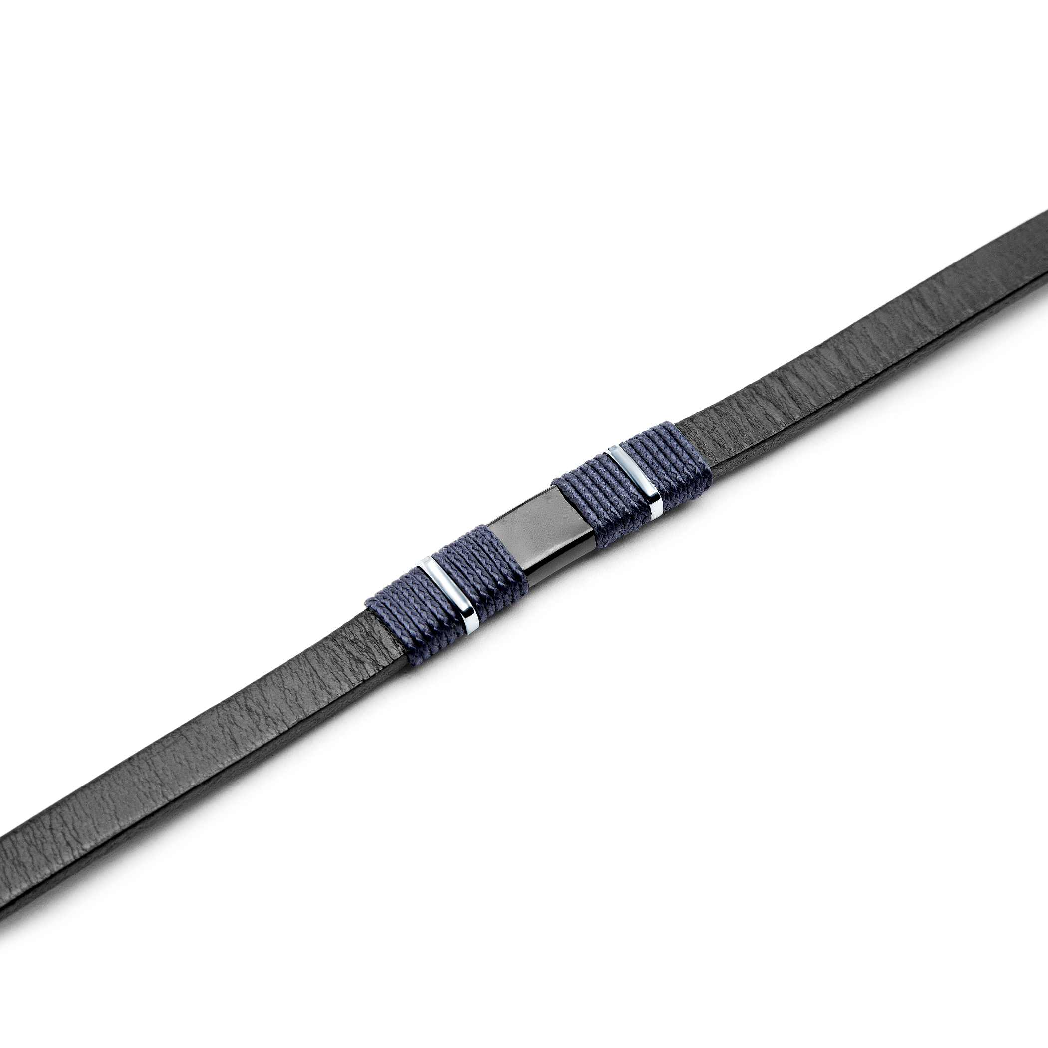 Bransoletka męska Savicki: skóra, stal