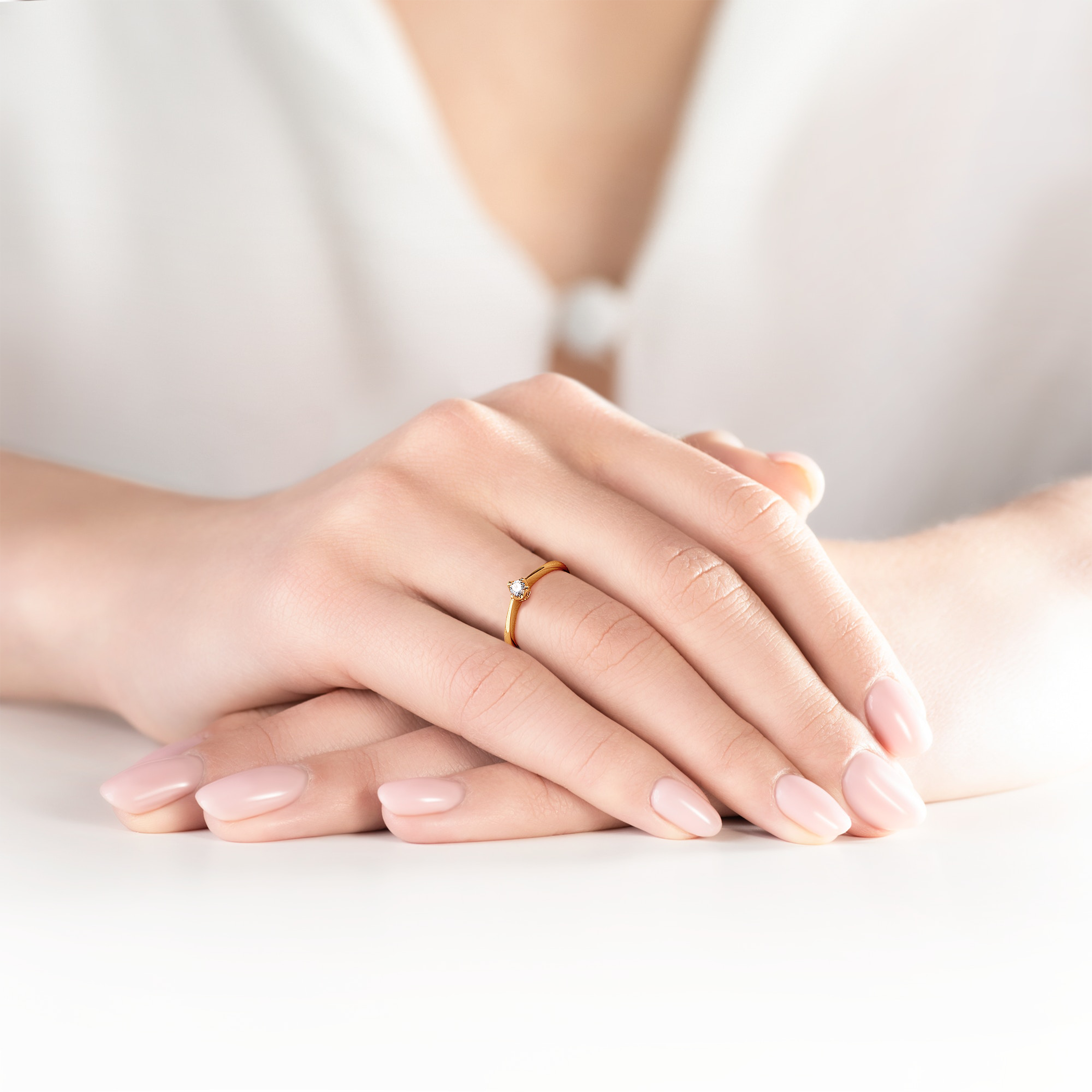 Verlobungsring Savicki: Gold, Diamant