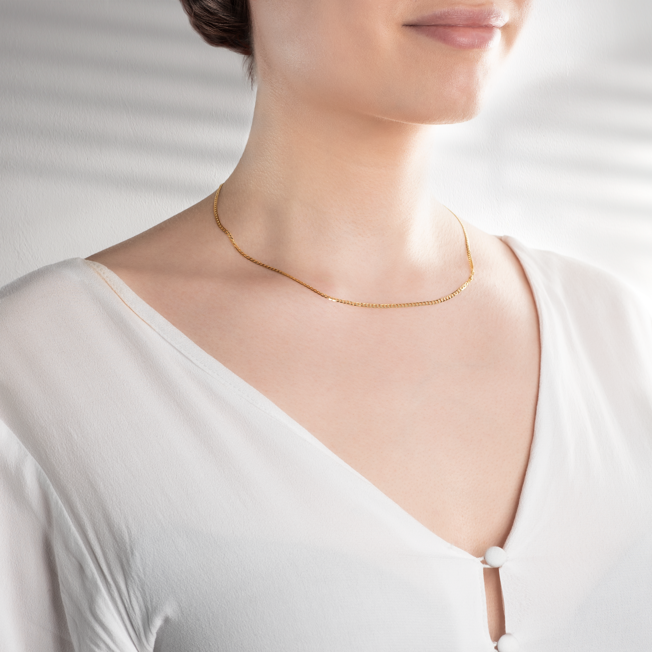 Złoty łańcuszek Savicki: żółte złoto - 5