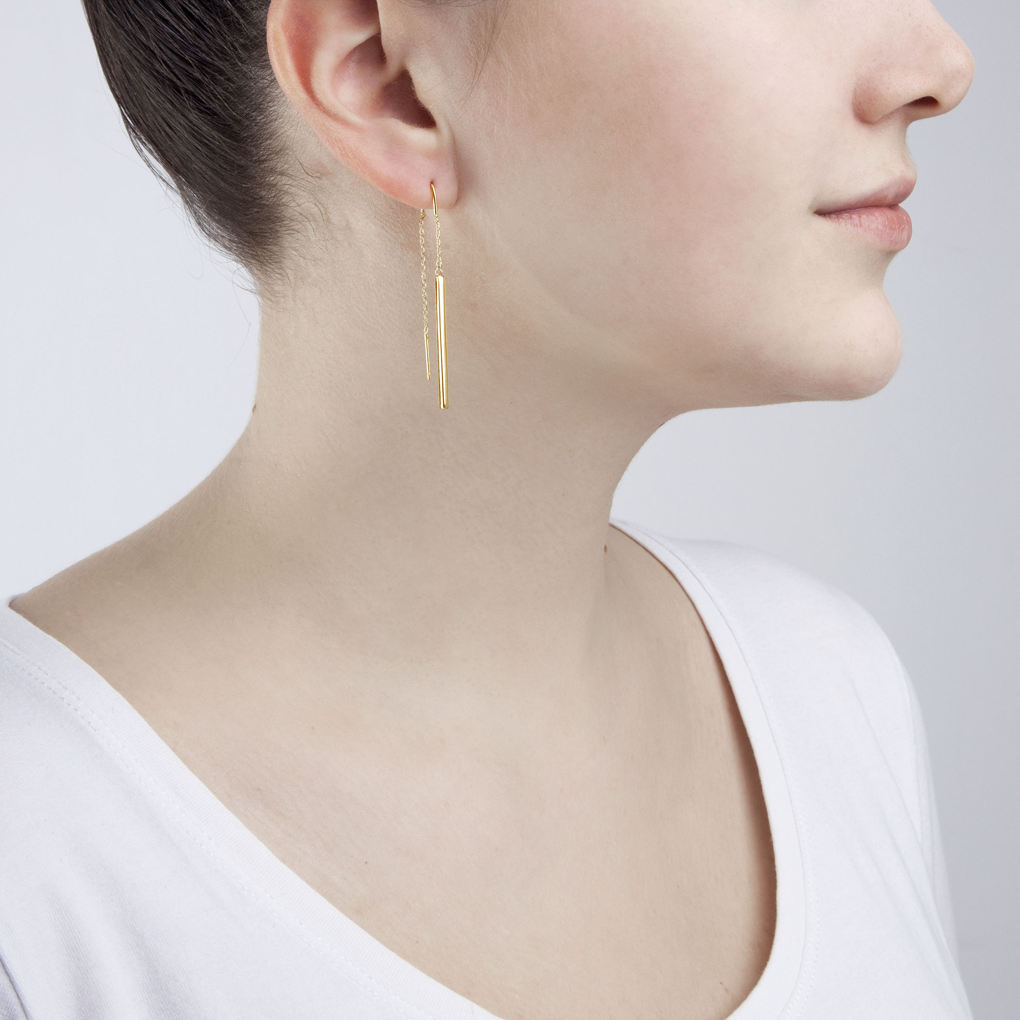 Kolczyki Savicki: srebrne pozłacane - 5