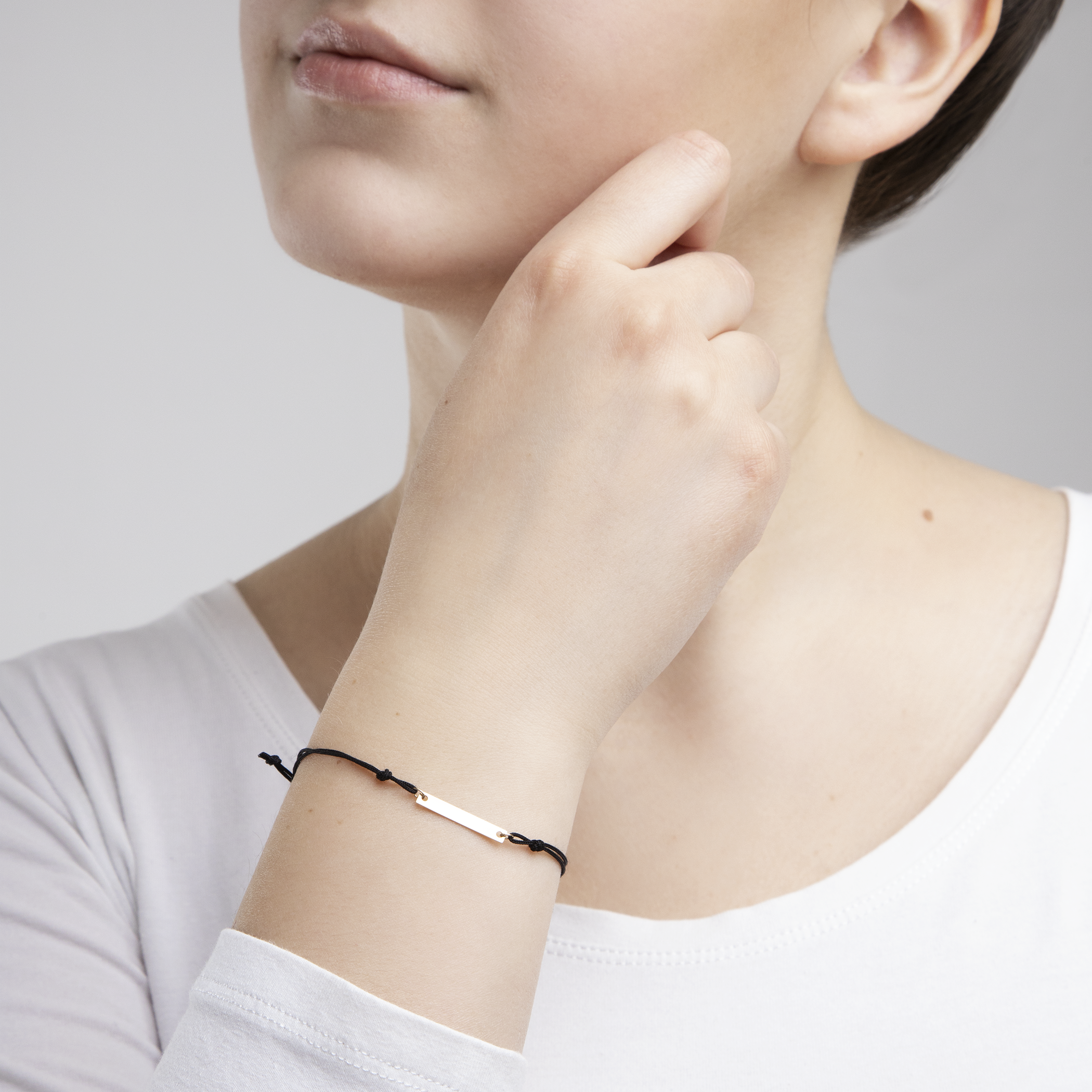 Bransoletka prostokąt Savicki: złota