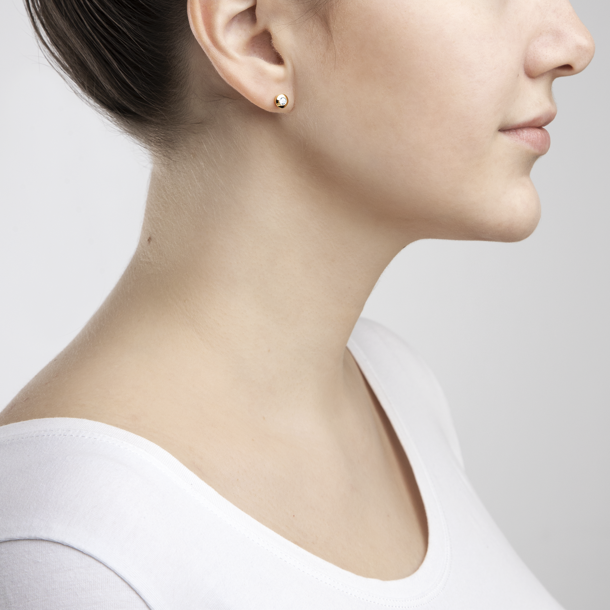 Kolczyki Savicki: złote, cyrkonie