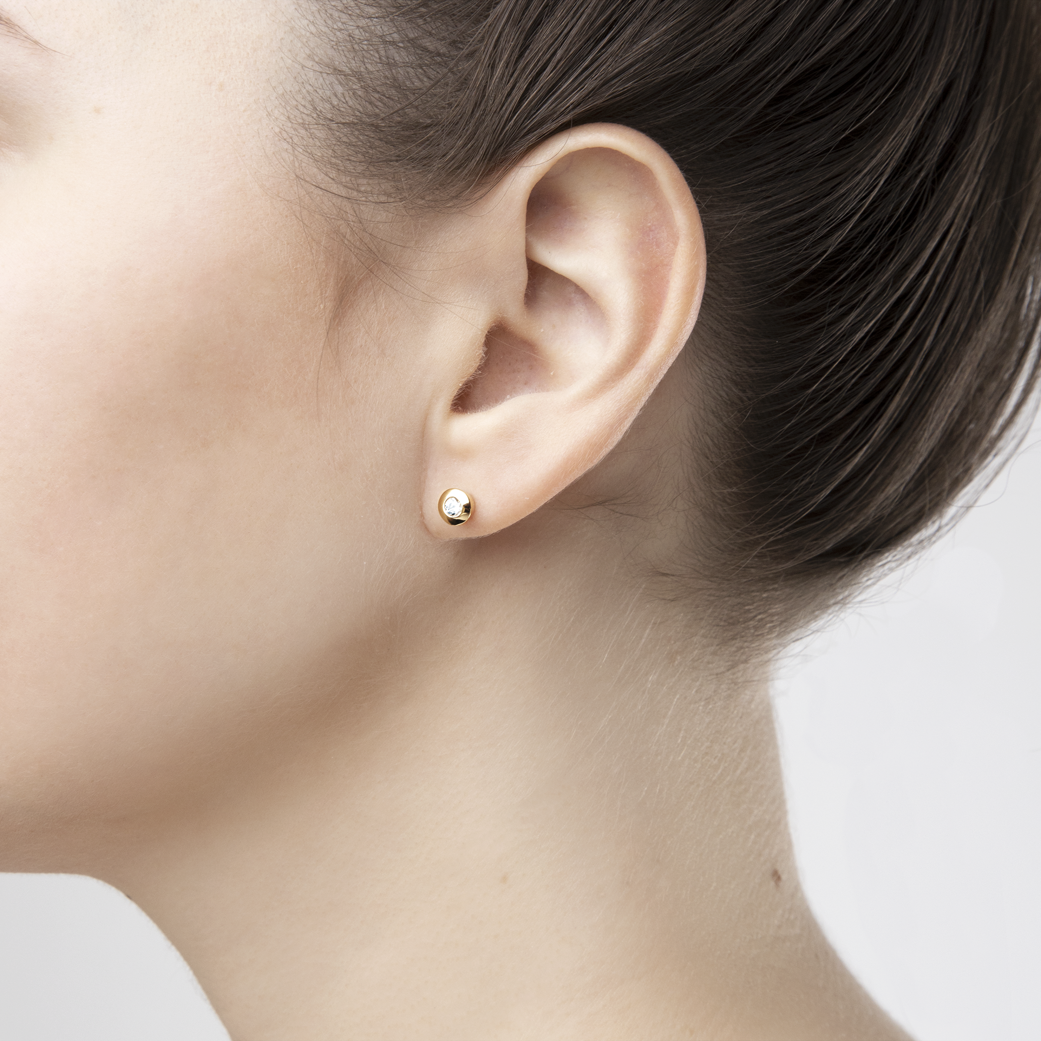 Kolczyki Savicki: złote, cyrkonie