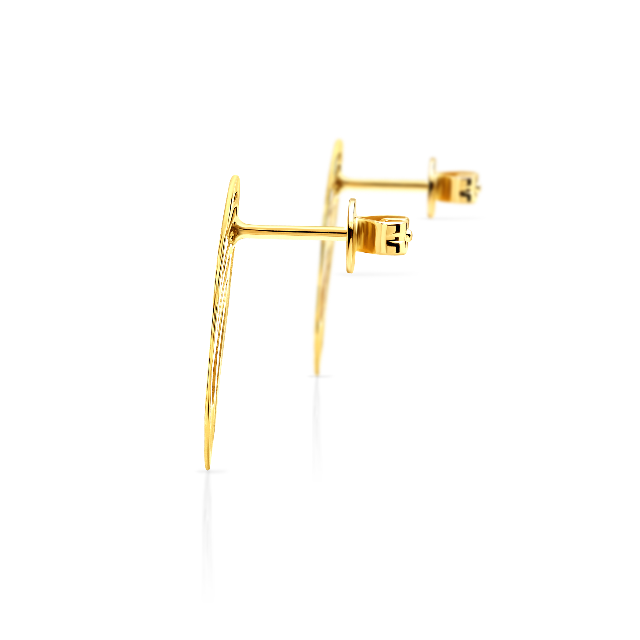 Kolczyki skrzydła Savicki: złote - 3