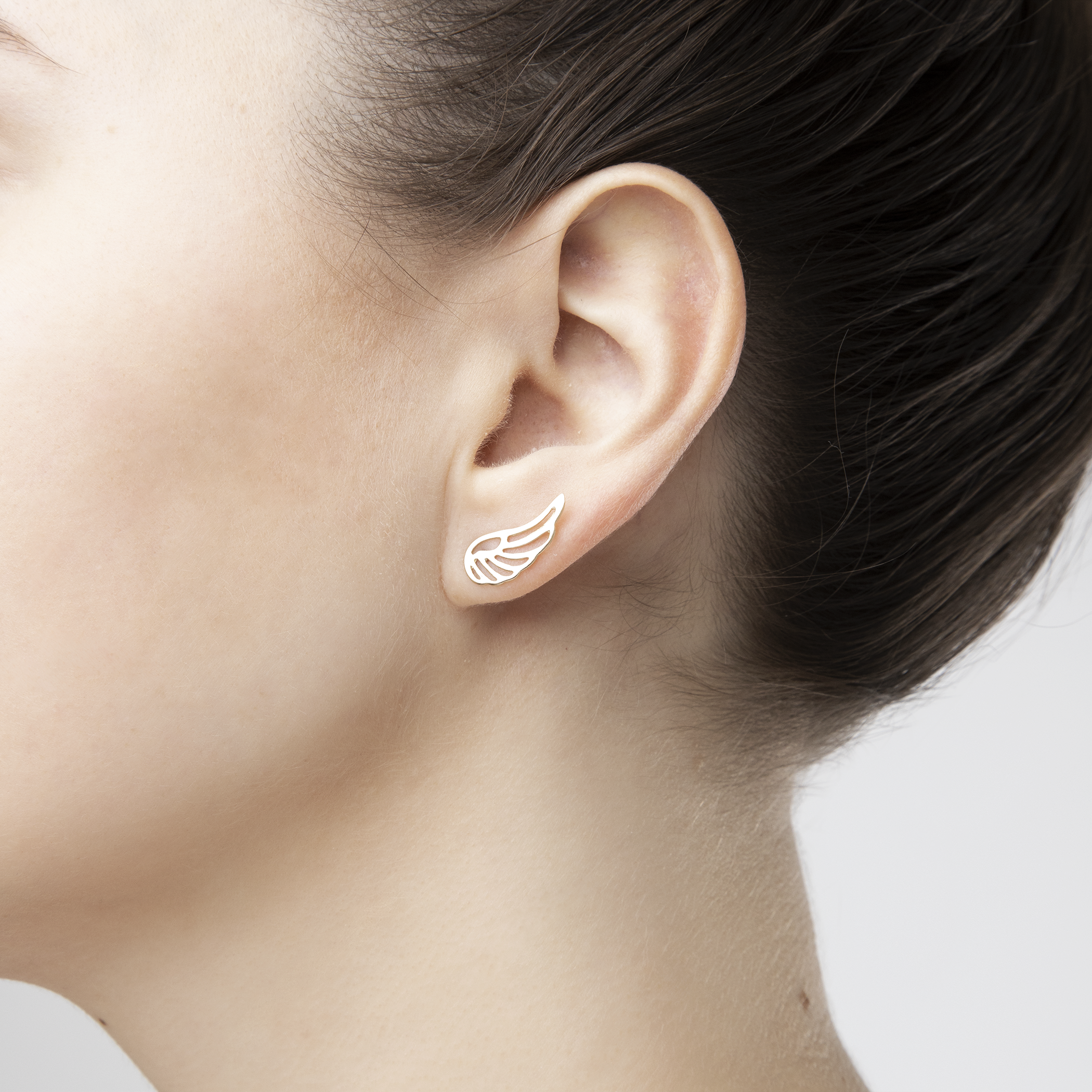 Kolczyki skrzydła Savicki: złote - 5