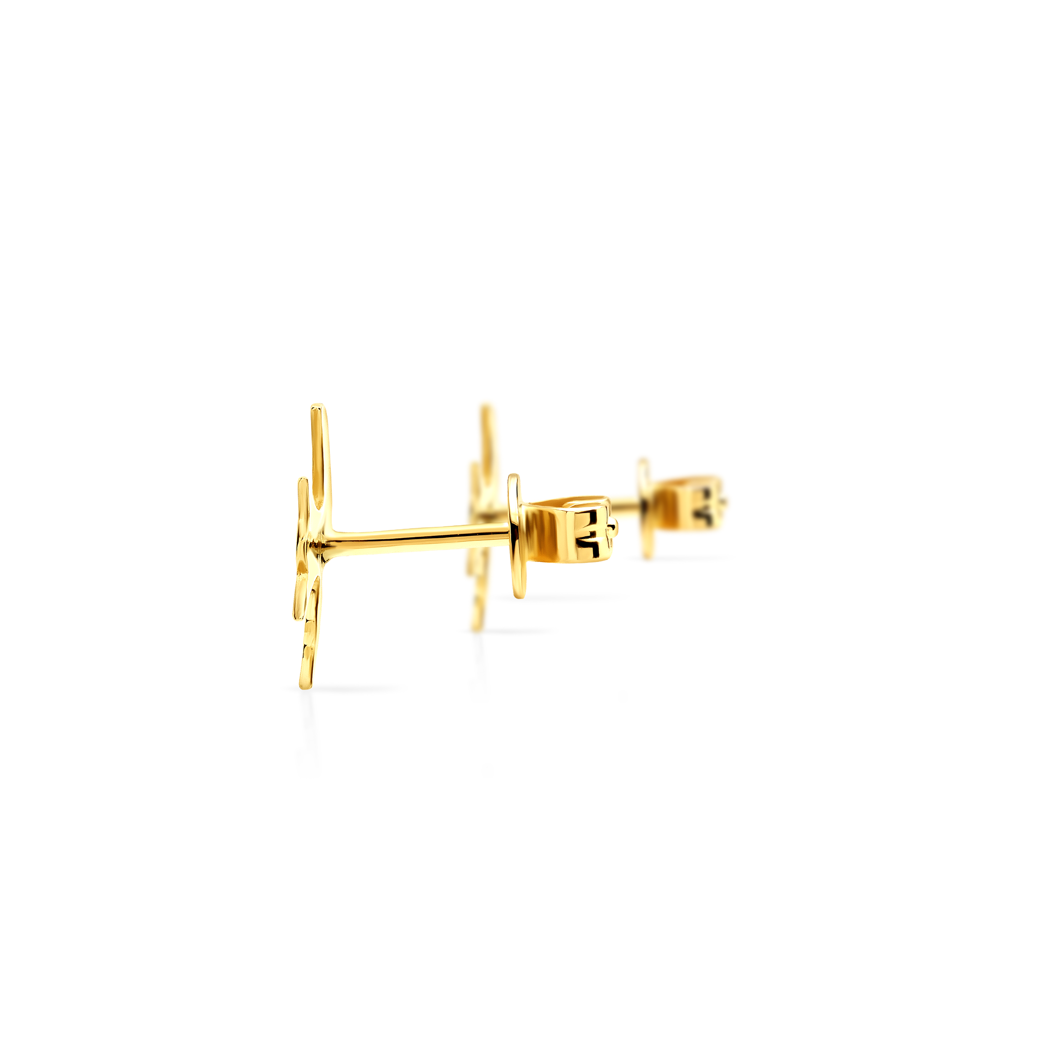 Kolczyki jaskółki Savicki: złote - 3