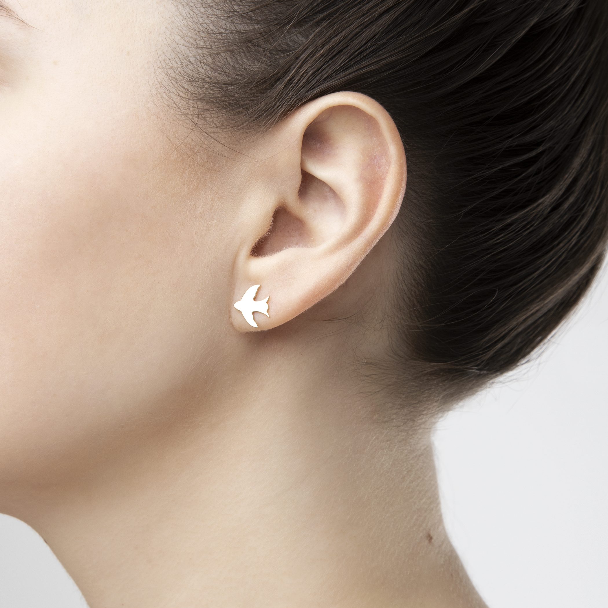 Kolczyki jaskółki Savicki: złote - 5