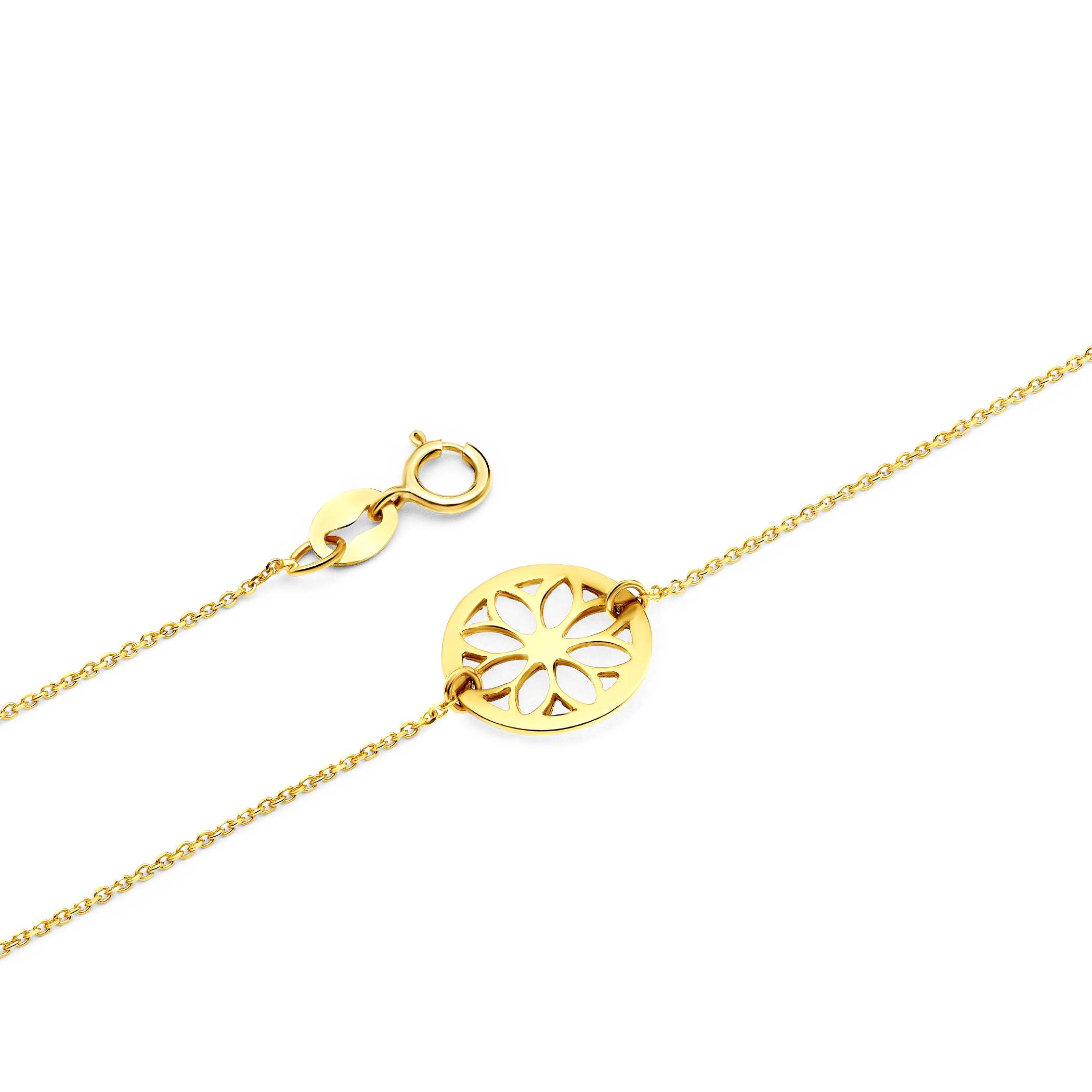 Bransoletka kwiatek Savicki: złota - 3