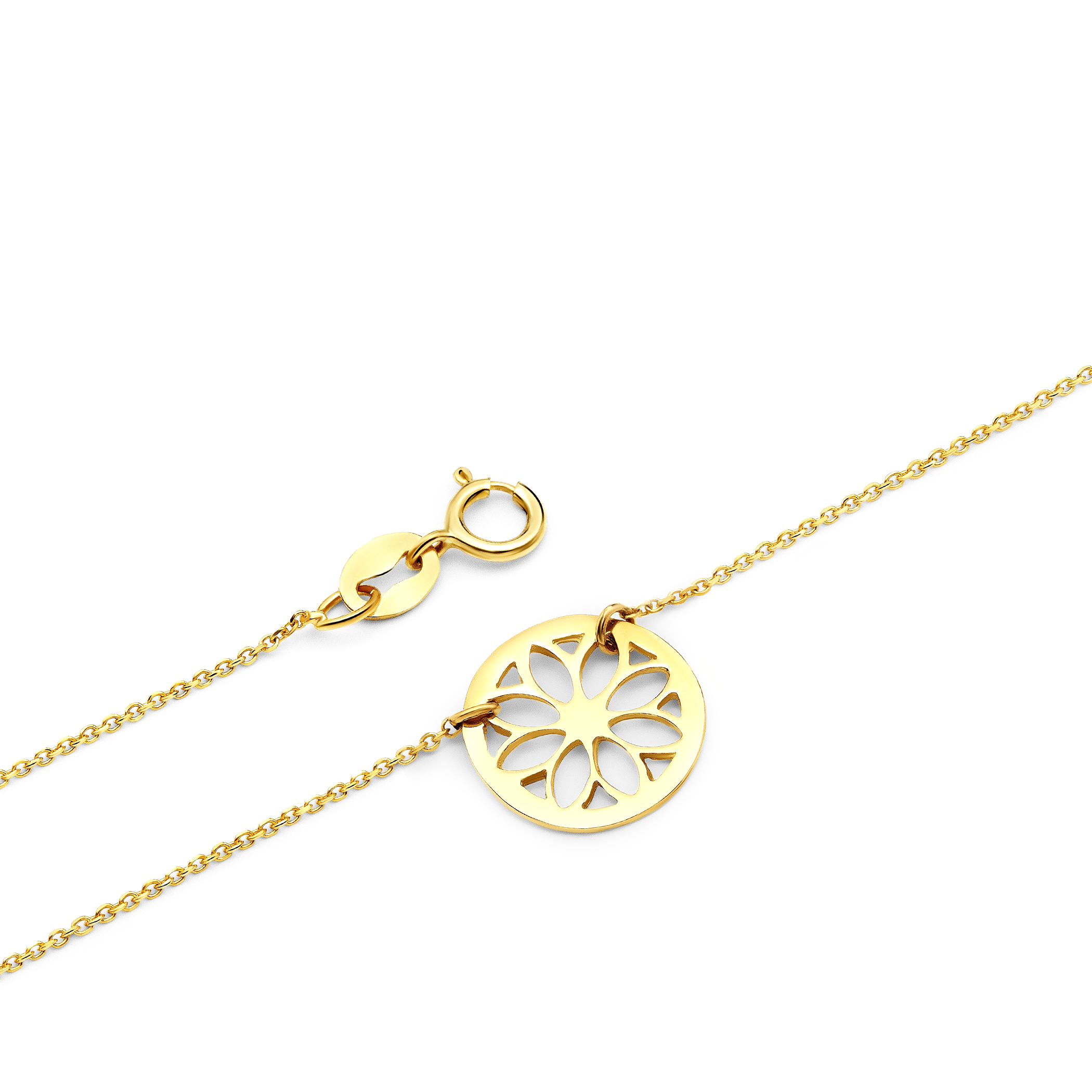 Naszyjnik kwiatek Savicki: złoty