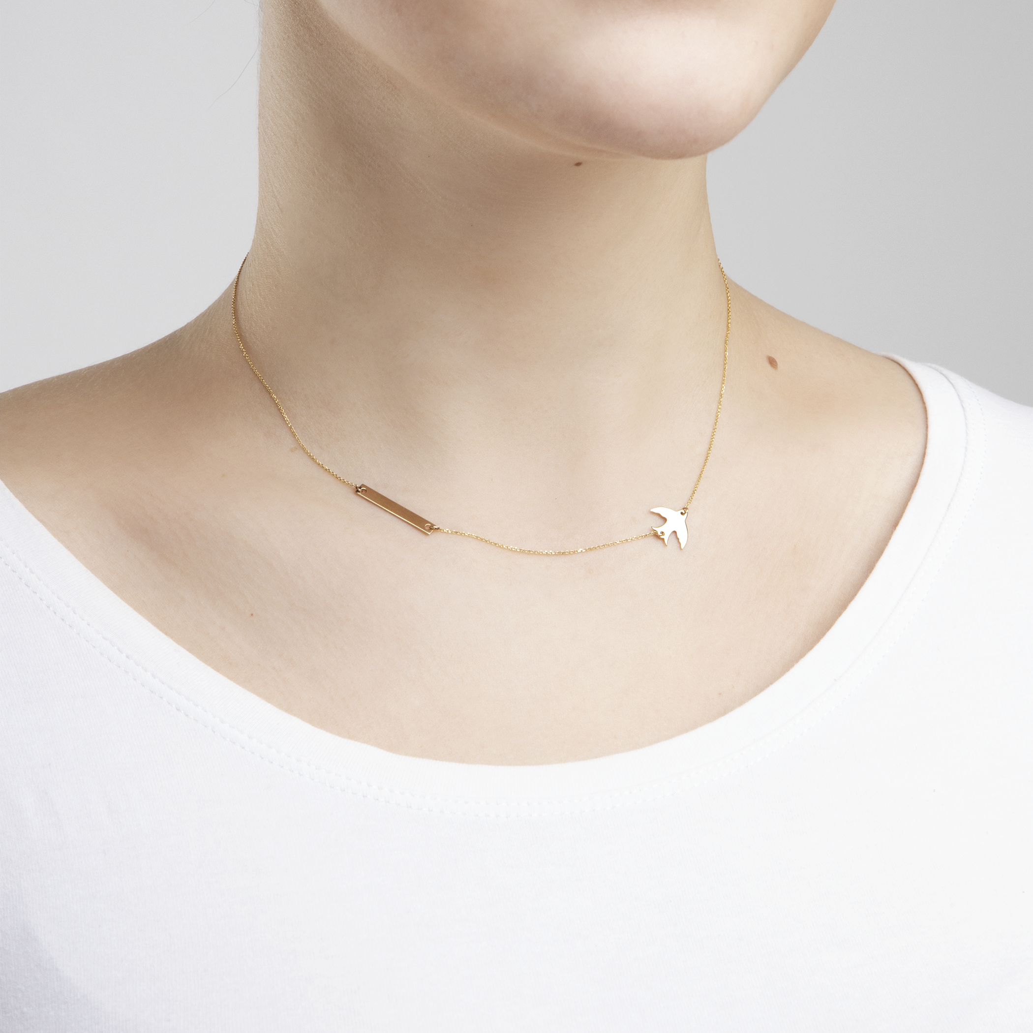 Halskette Schwalbe Savicki: Gold - 4