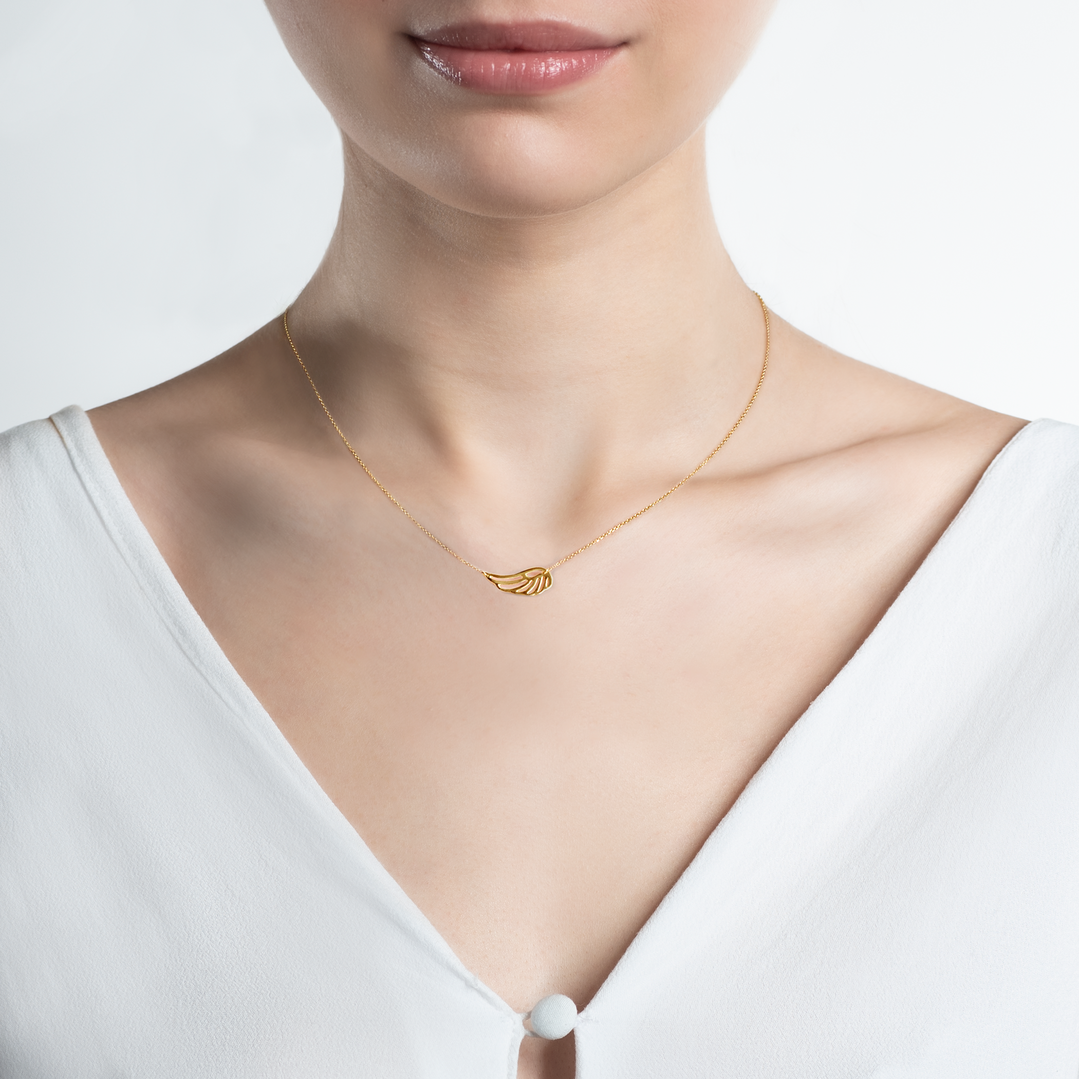 Naszyjnik skrzydło Savicki: złoty - 5