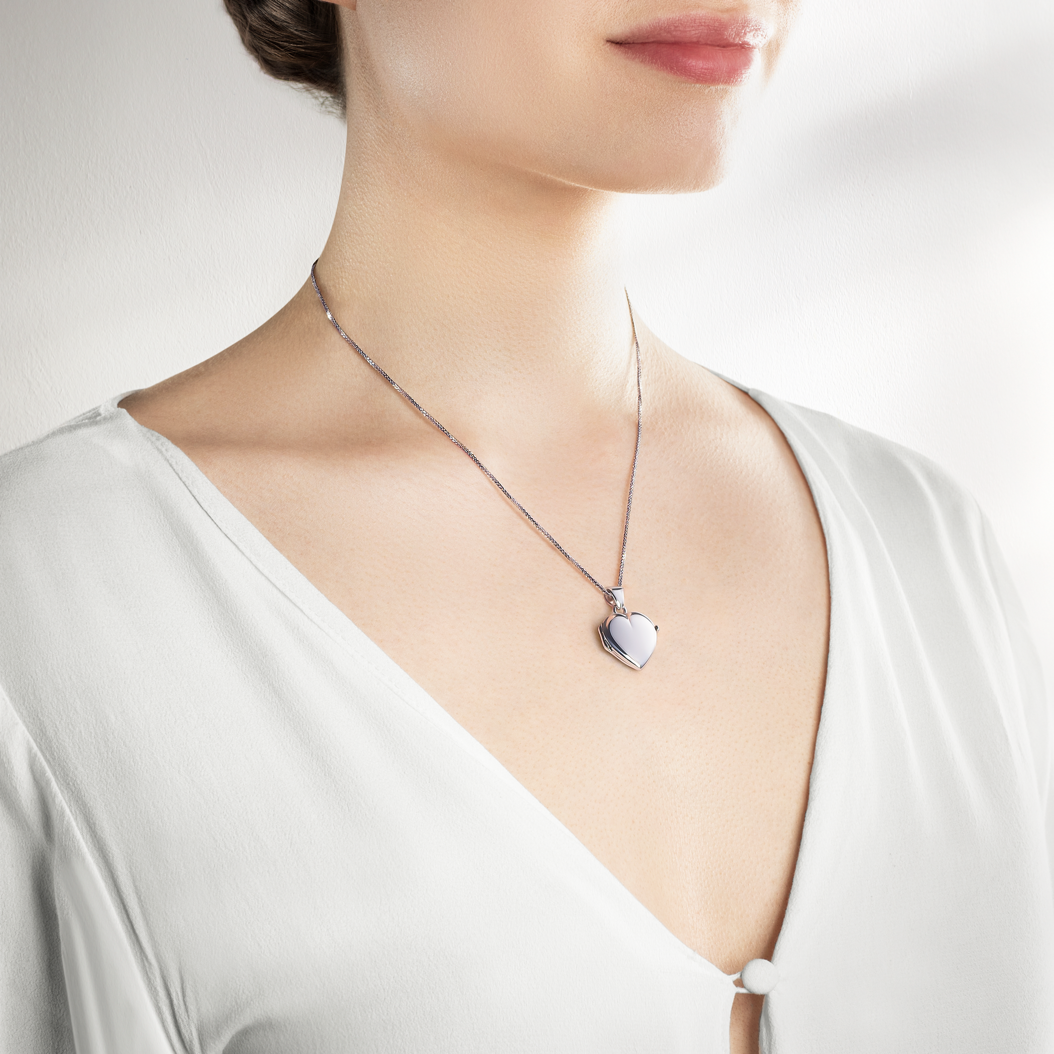 Zawieszka puzderko Savicki: białe złoto - 5