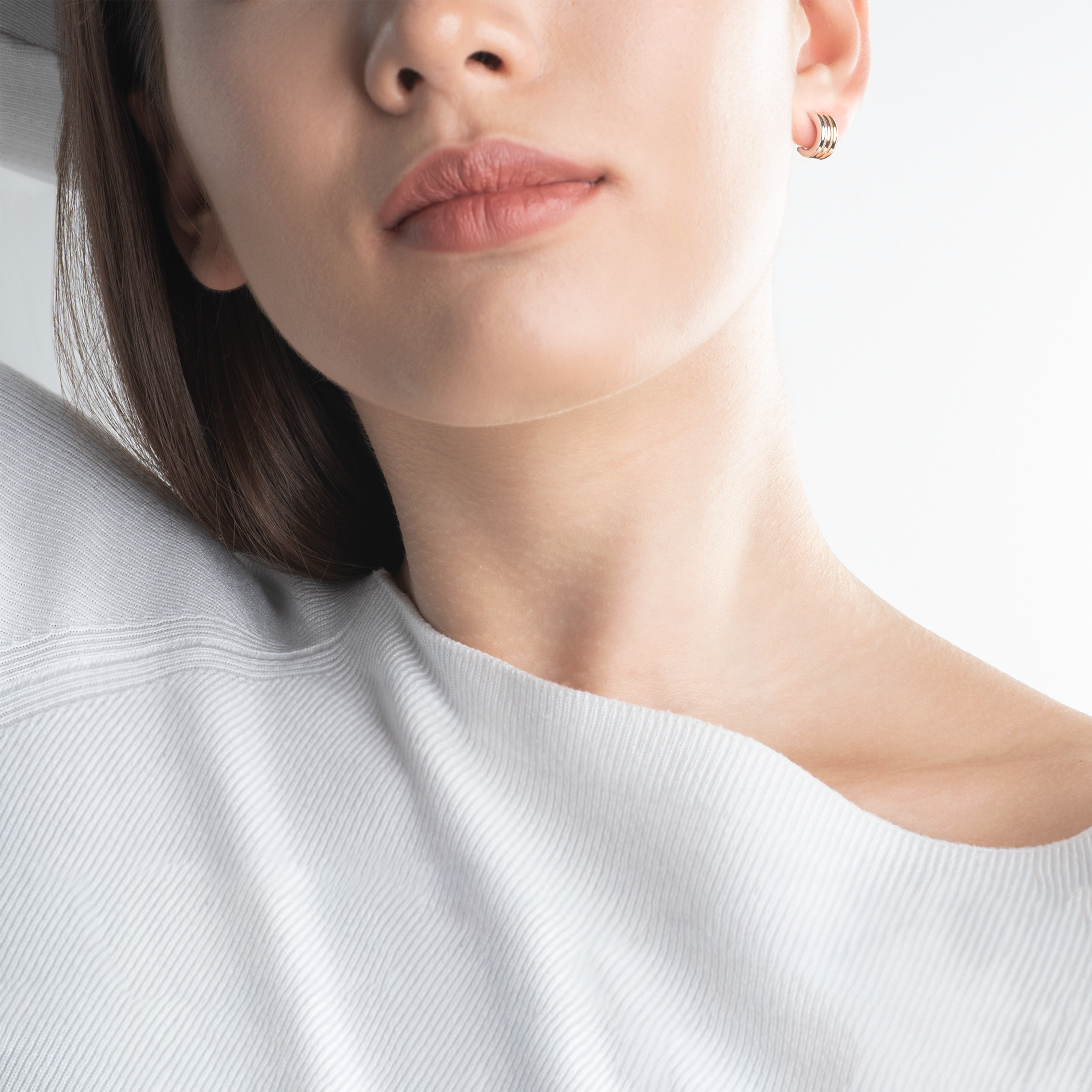 Kolczyki Savicki: srebrne pozłacane - 5