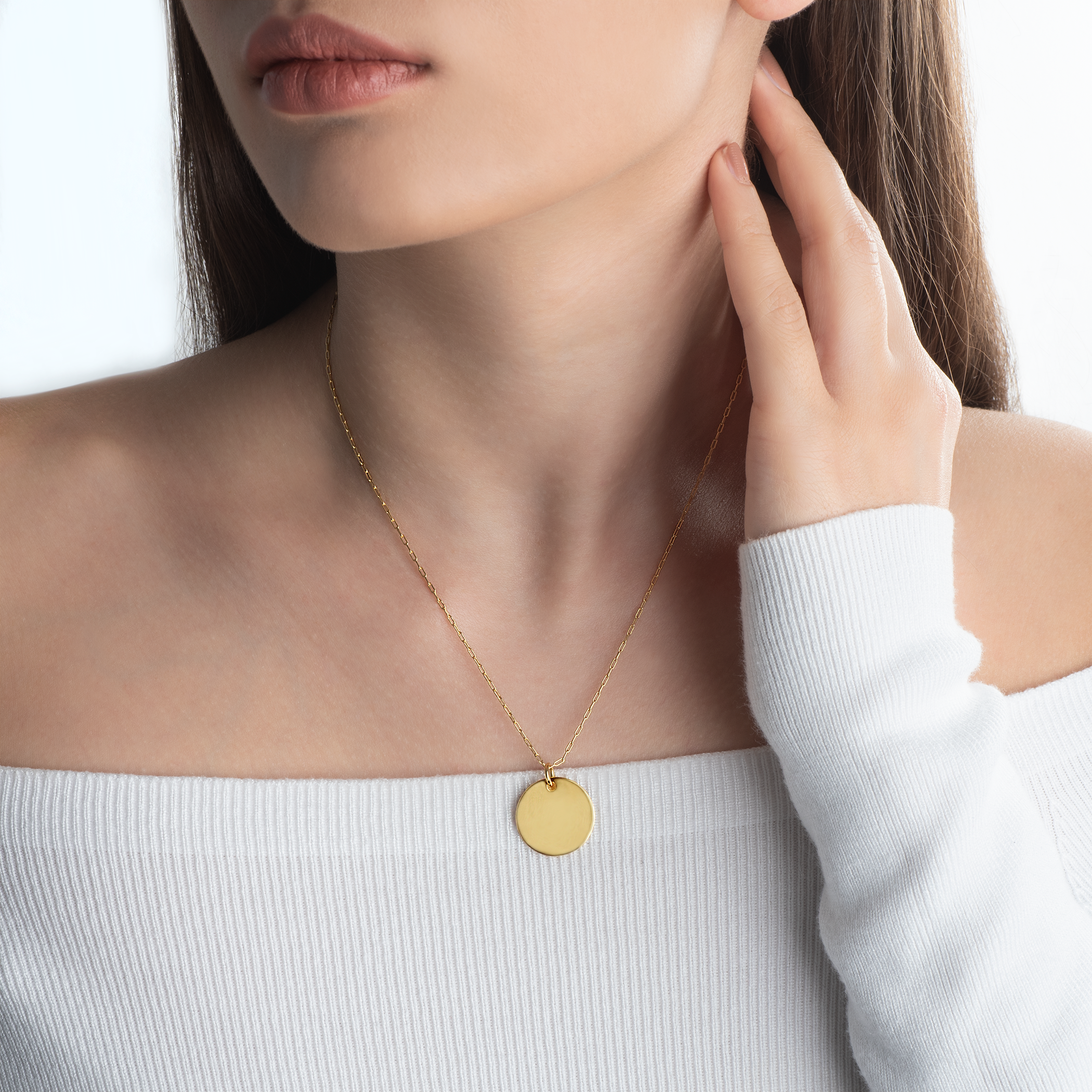 Naszyjnik koło Savicki: srebrny pozłacany