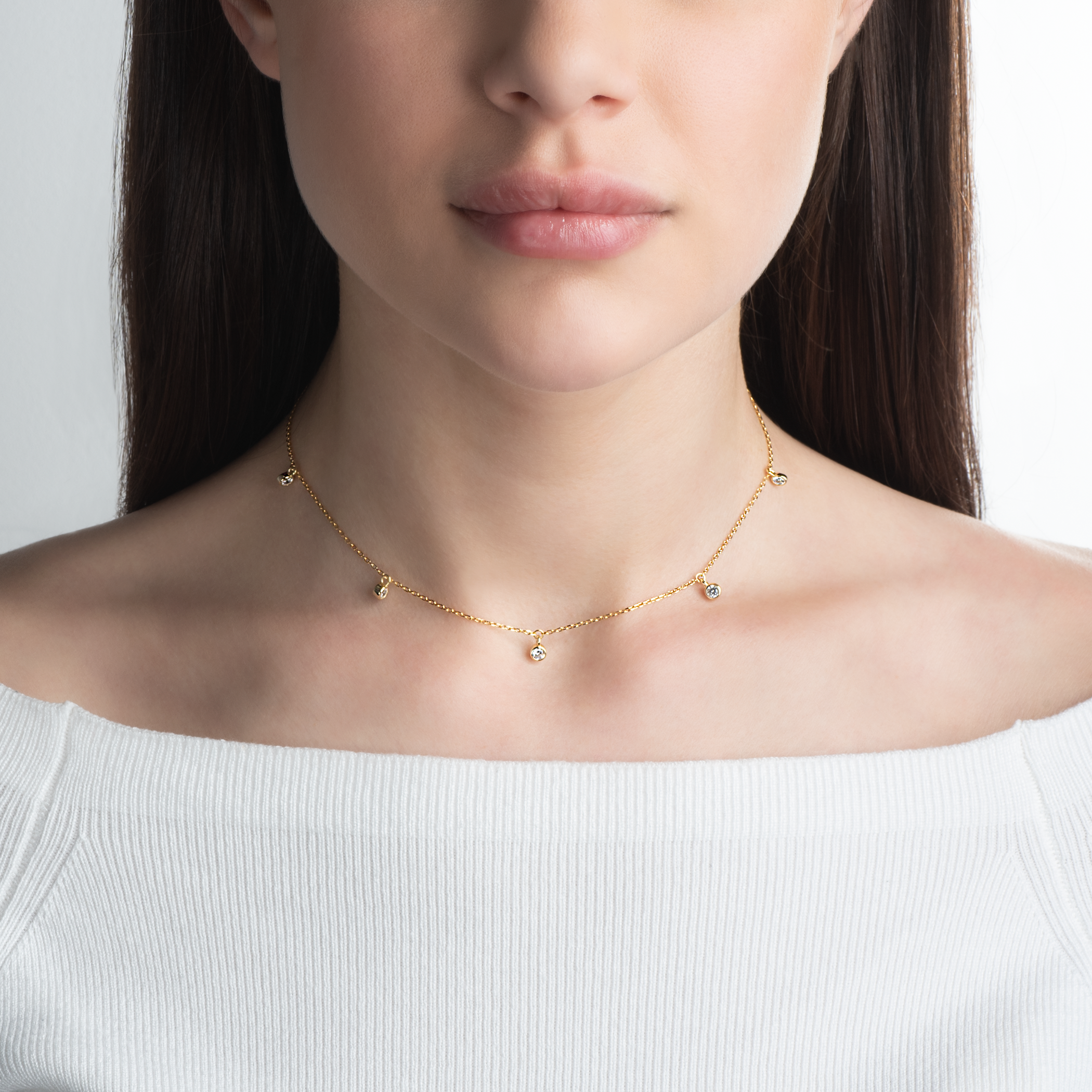 Halskette Savicki: Silber Vergoldet, Zirkonia - 4