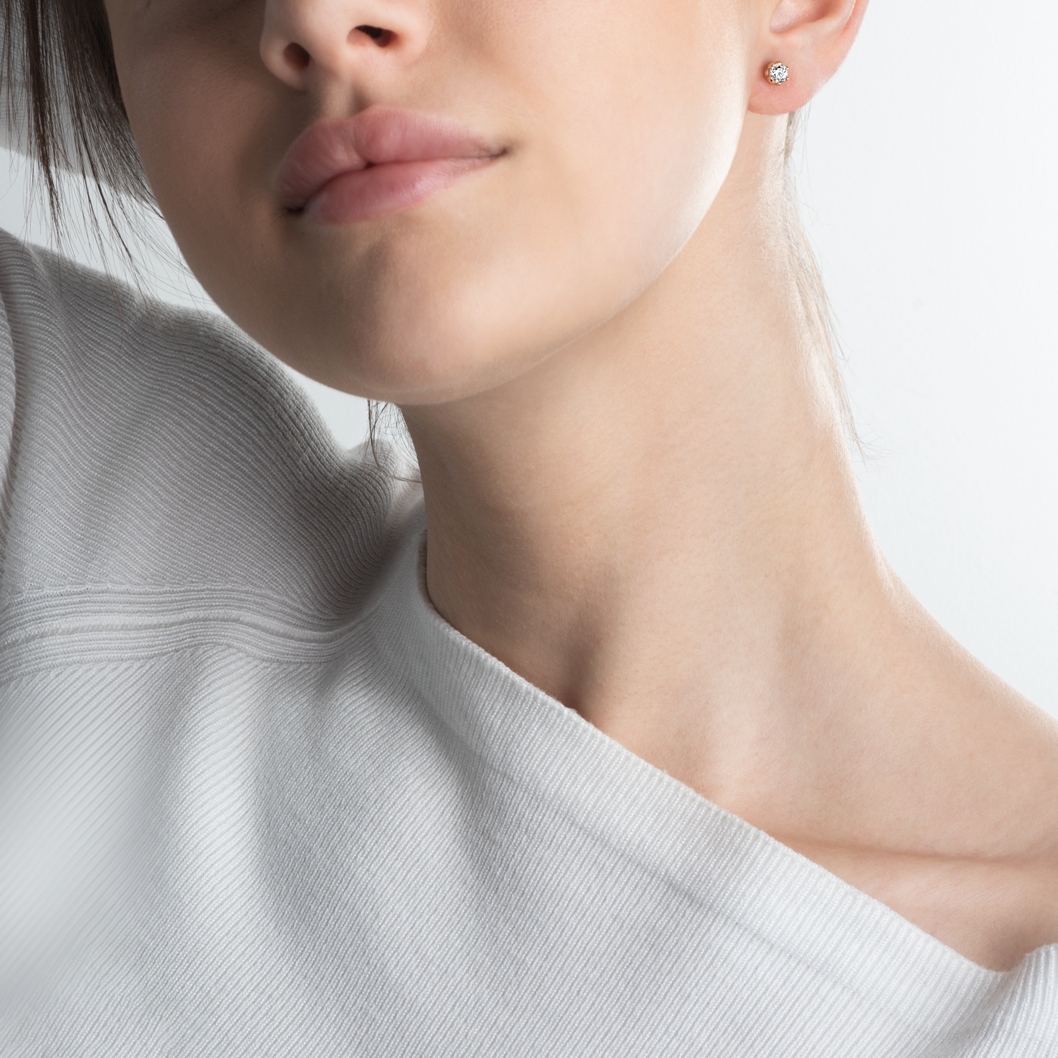 Kolczyki kulki  Savicki: złote, cyrkonie - 6