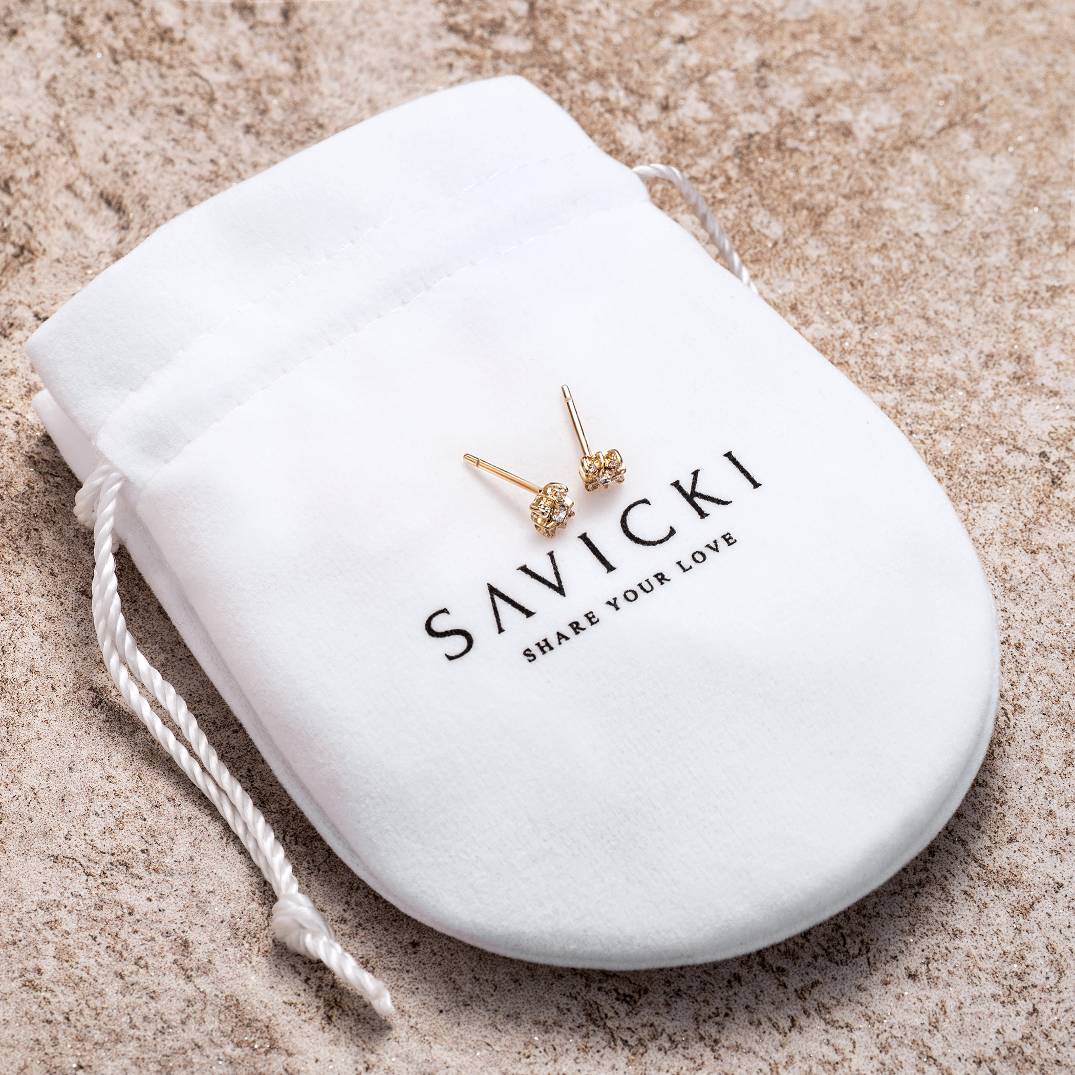 Ohrringe Savicki: Gold, Zirkonia - 4